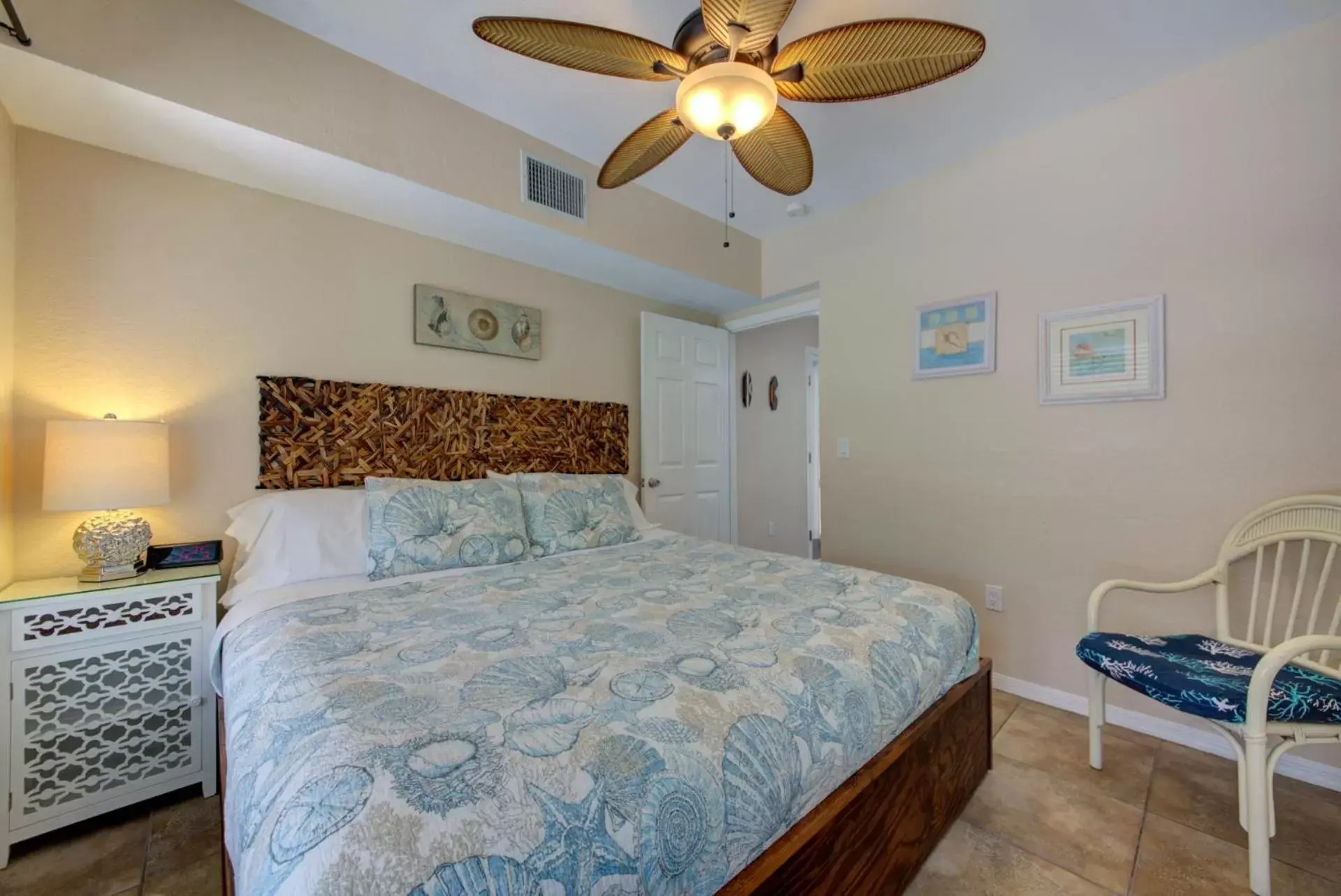 Bedroom in The Ringling Beach House