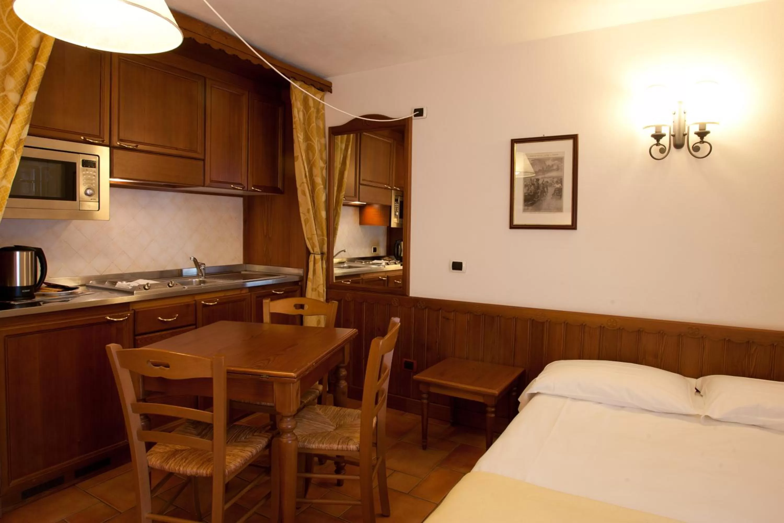 Kitchen or kitchenette, Bed in Residence Le Grand Chalet