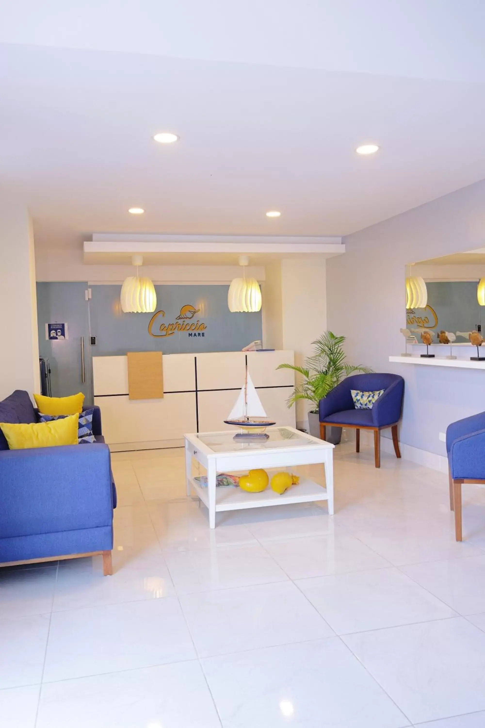 Lobby or reception, Seating Area in Hotel Capriccio Mare y Restaurante