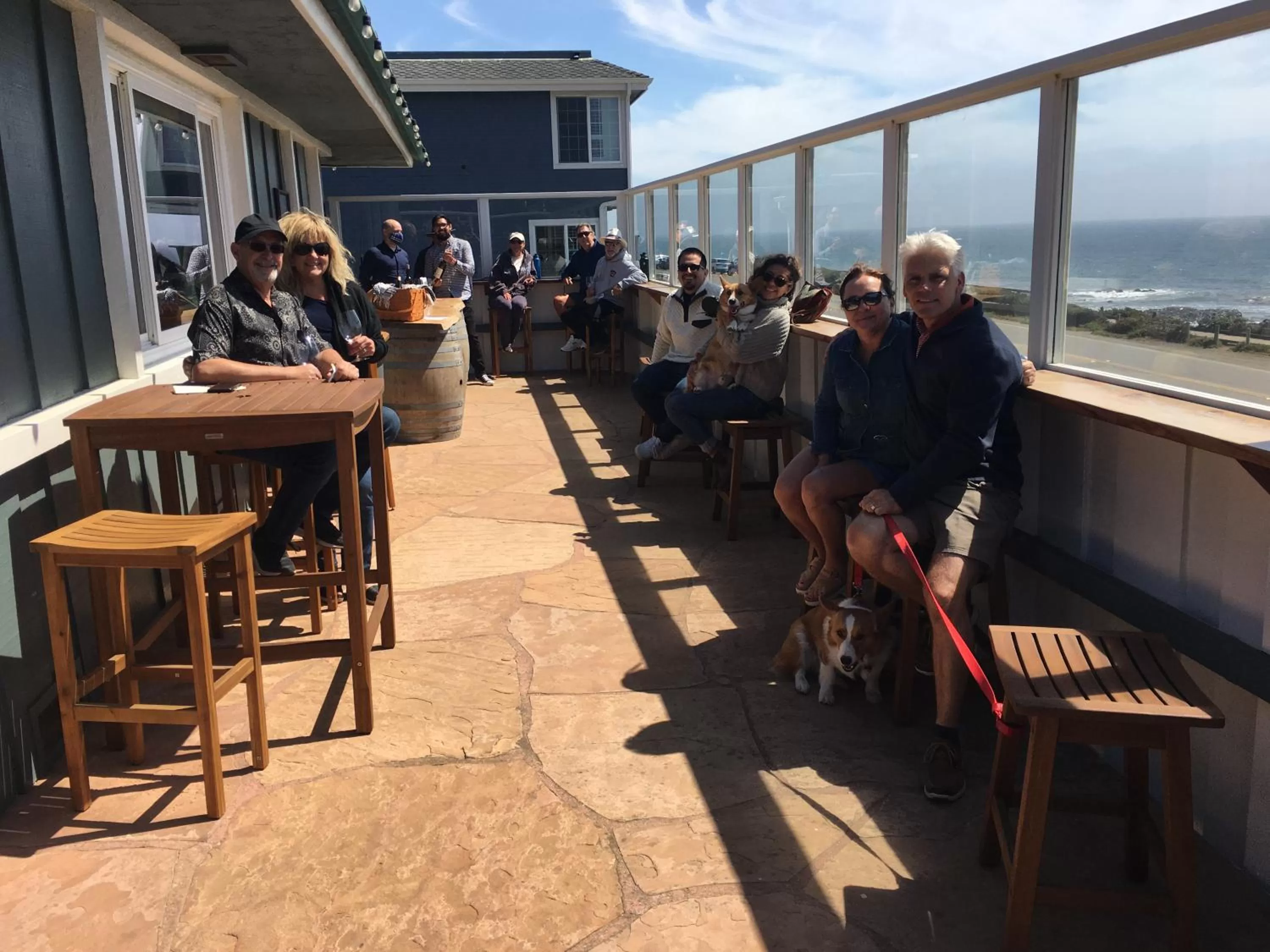 Patio in Cambria Shores Inn