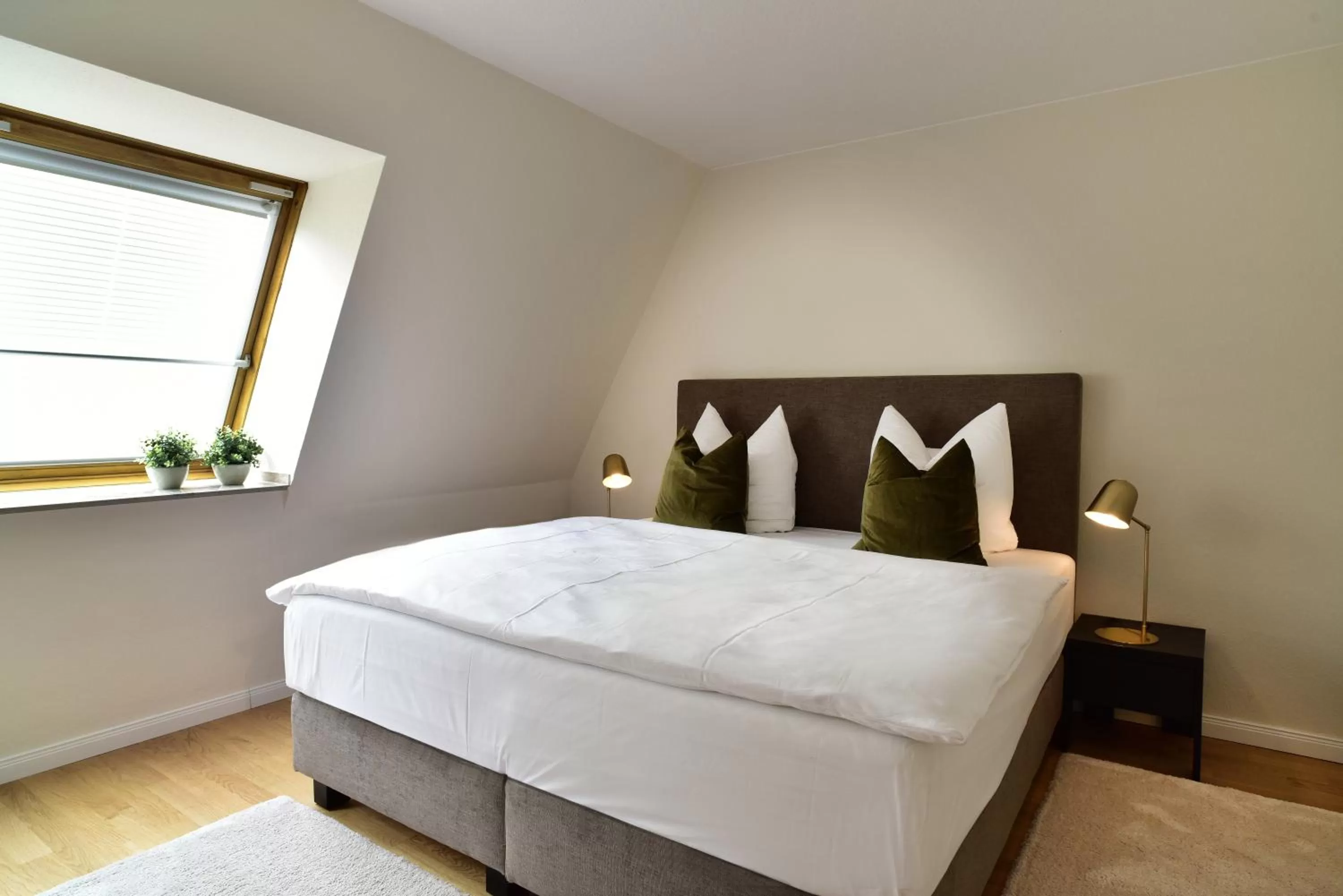 Bed in SAXX Apartments Leipzig