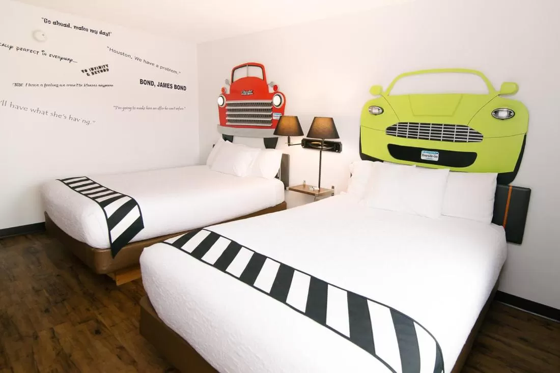 Bed in Riverside Inn