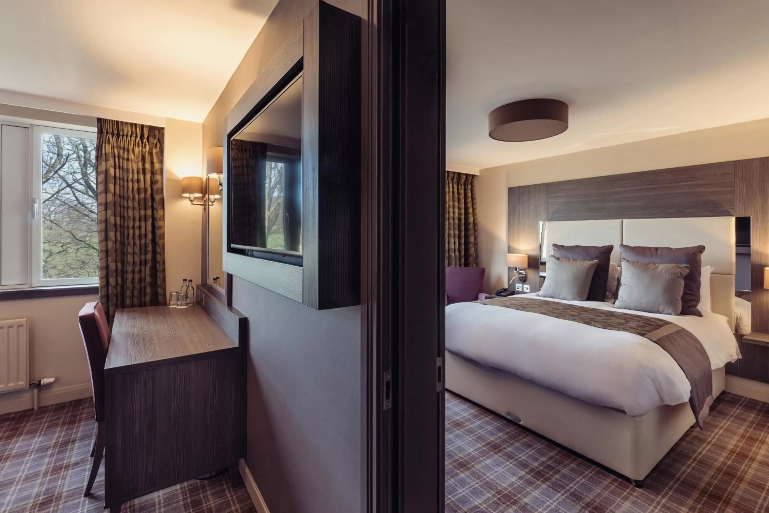 Bed in Abbey House Hotel