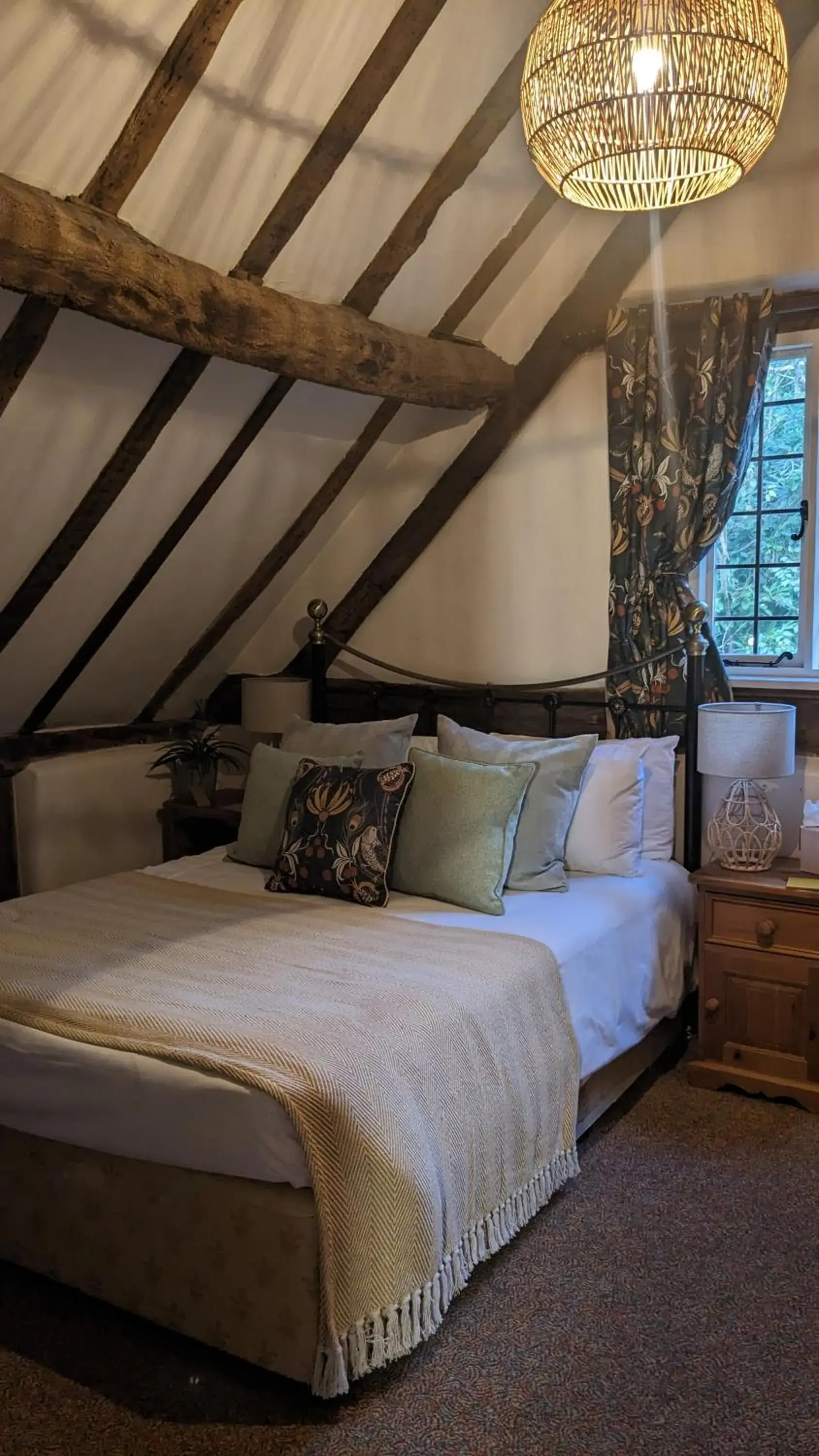 Bed in Old Rectory House & Orangery Rooms