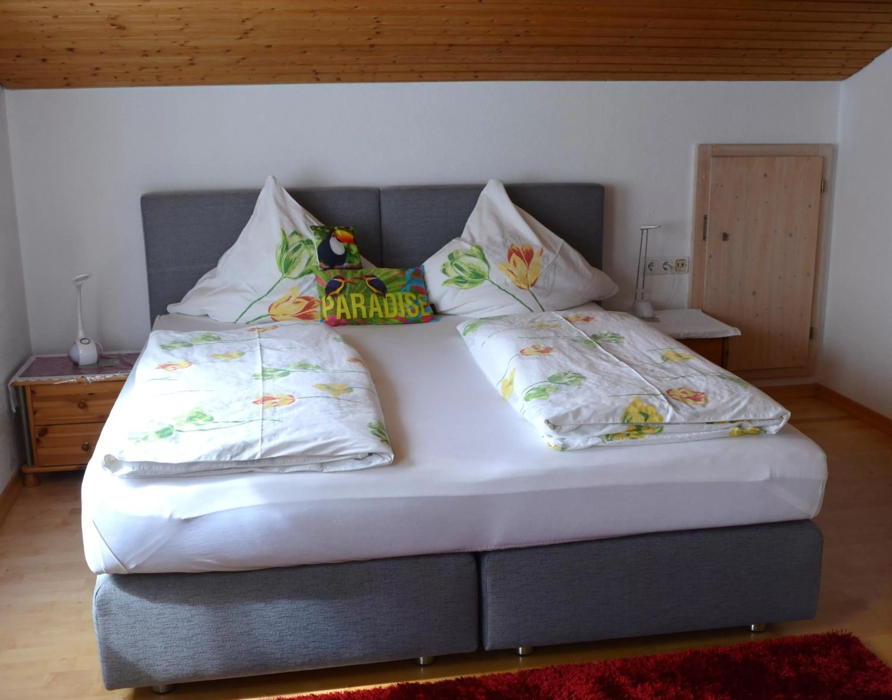 Bed in Pension Mozart