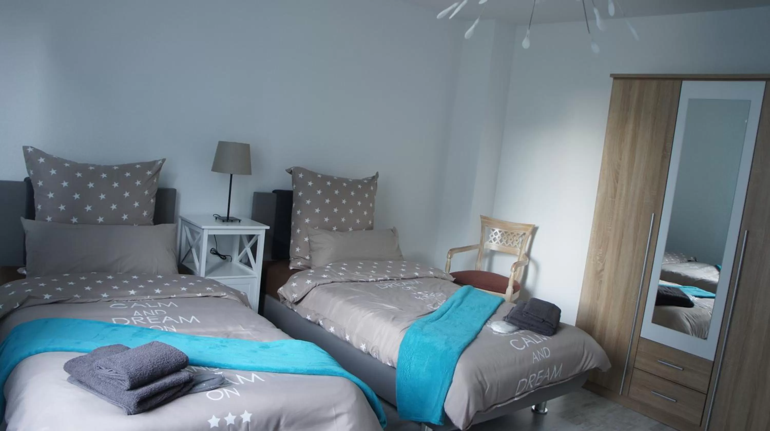 Bed in GästeHaus am Flughafen Düsseldorf