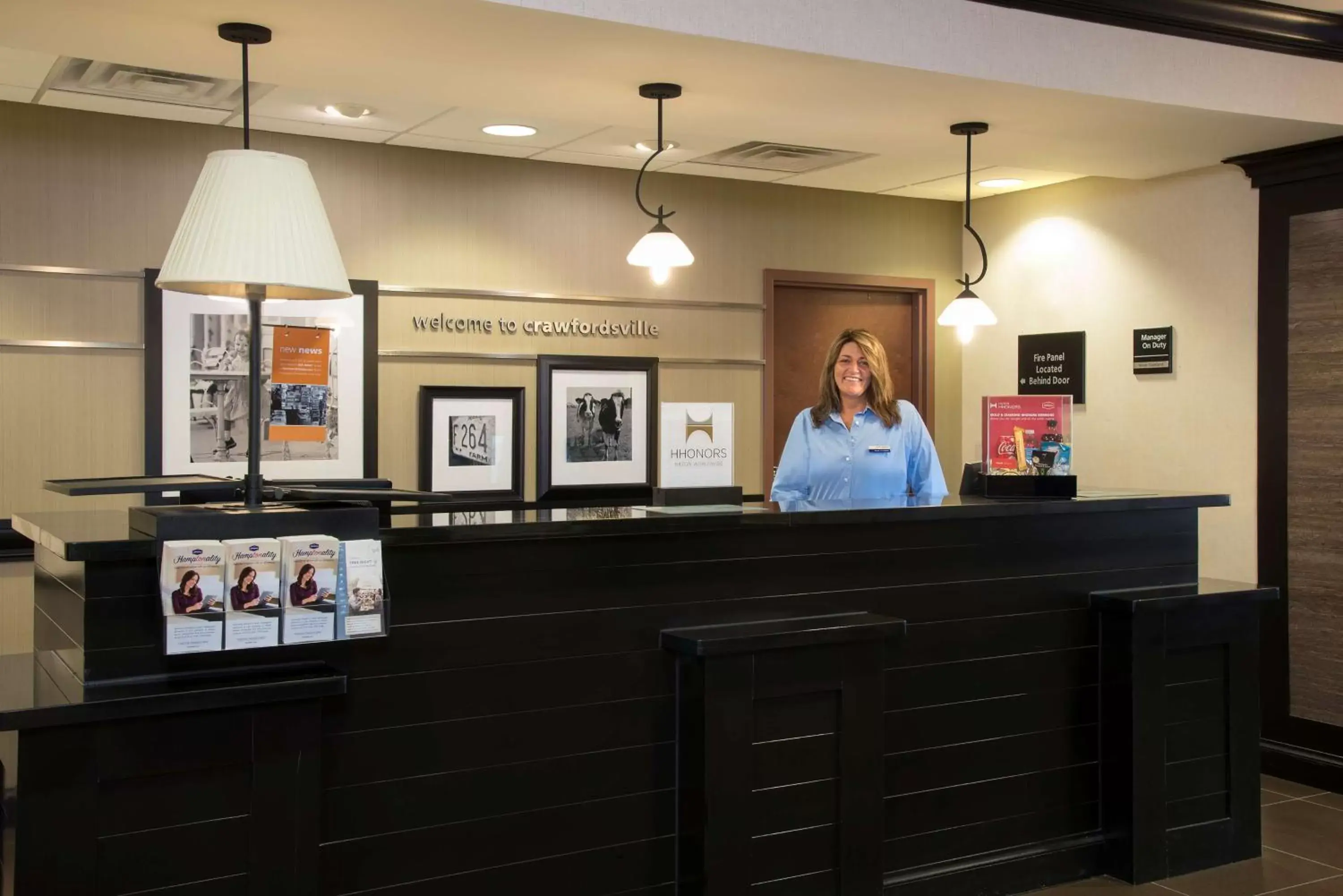 Lobby or reception in Hampton Inn & Suites Crawfordsville