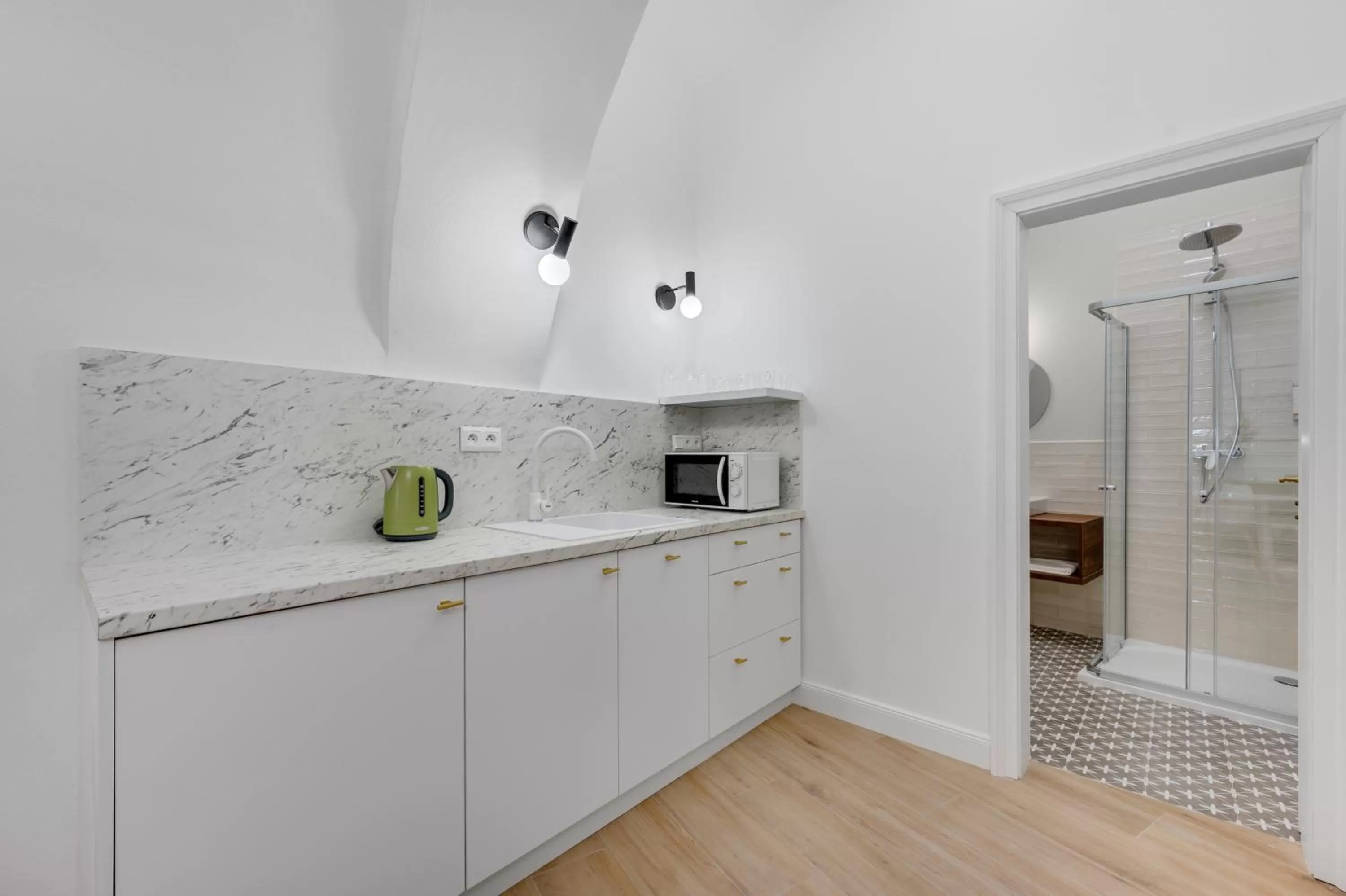 Kitchen or kitchenette in Palace Apartments