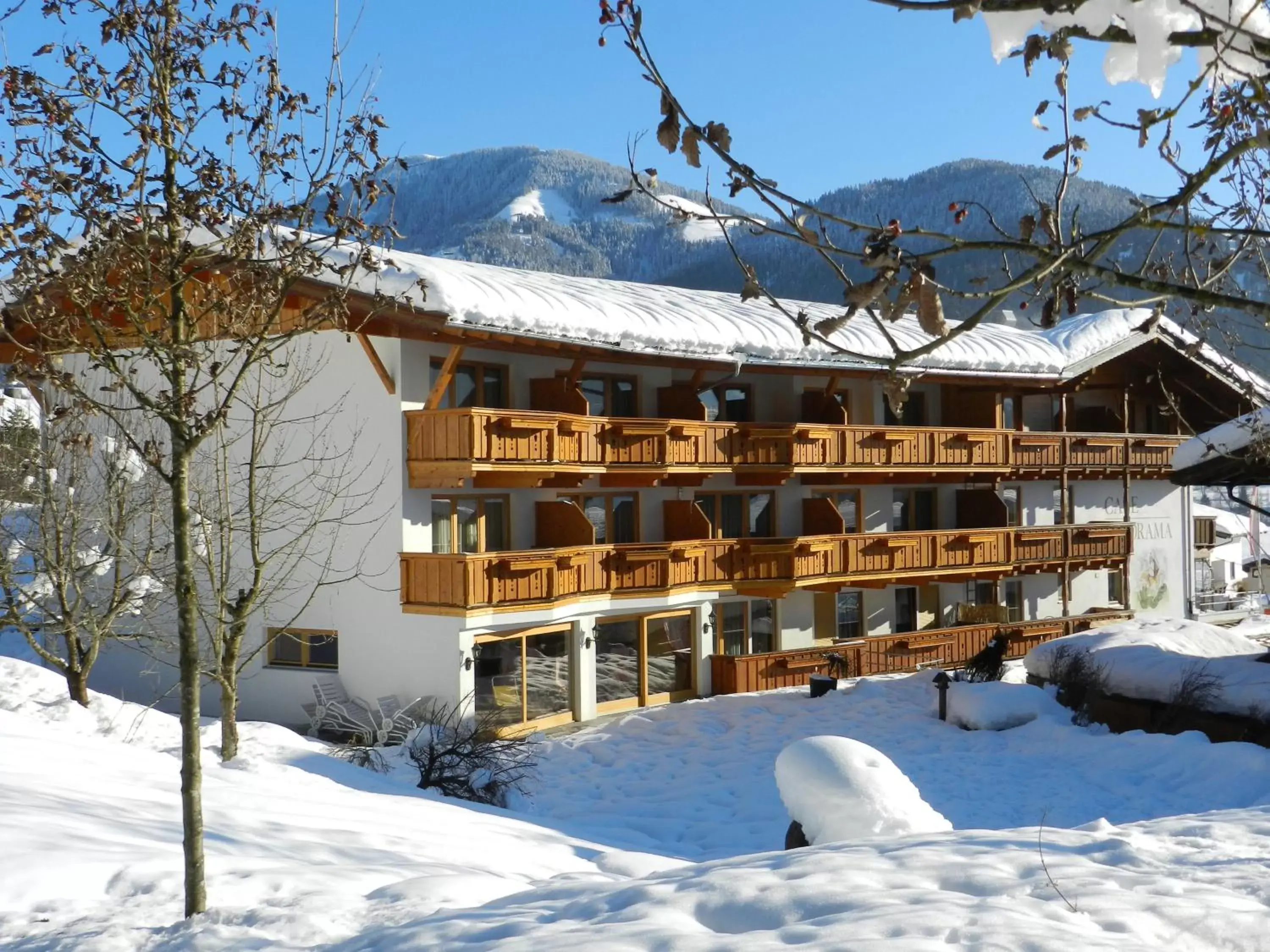 Facade/entrance, Winter in Hotel Alpenpanorama