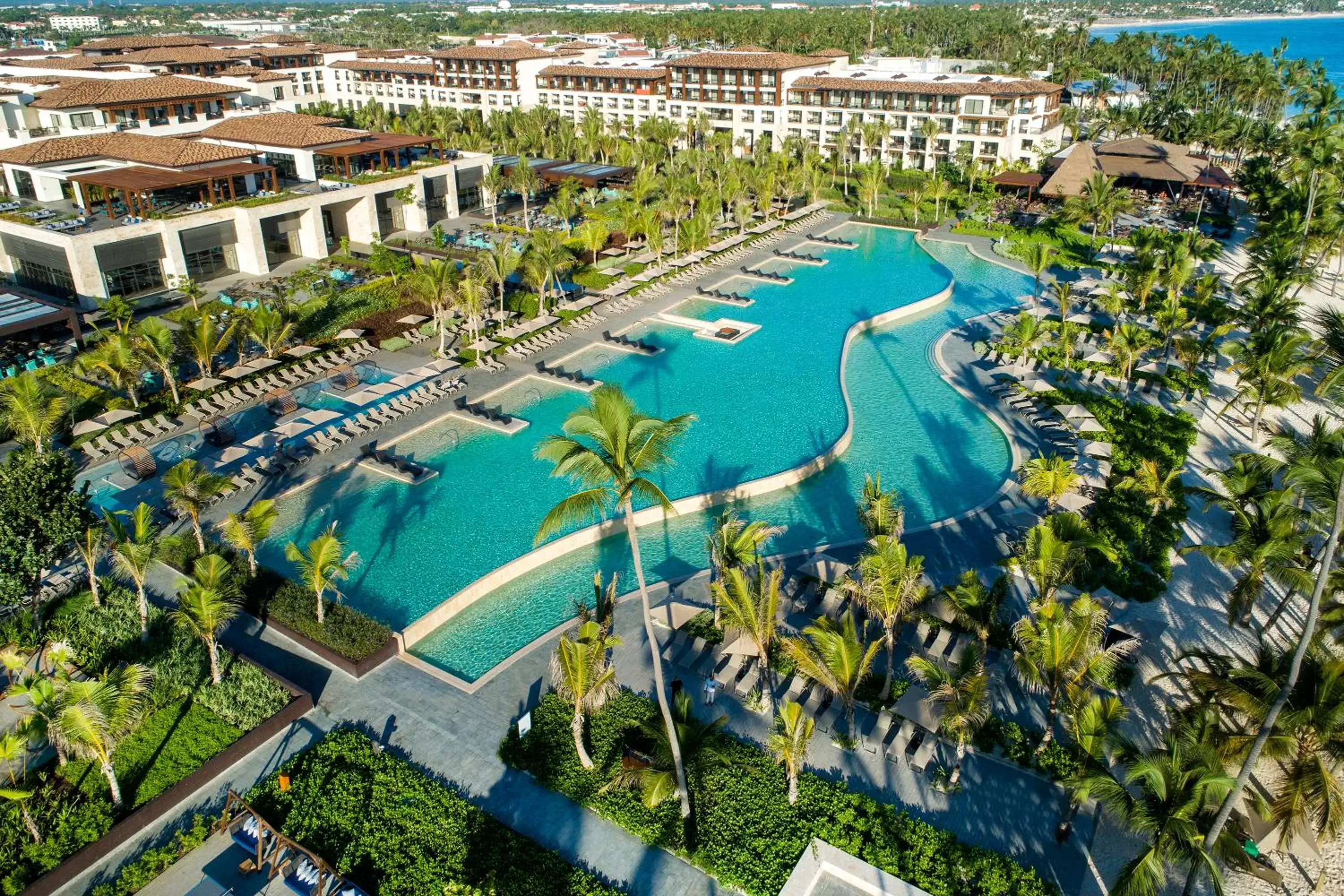 Bird's eye view, Pool View in Adults Only Club at Lopesan Costa Bávaro Resort