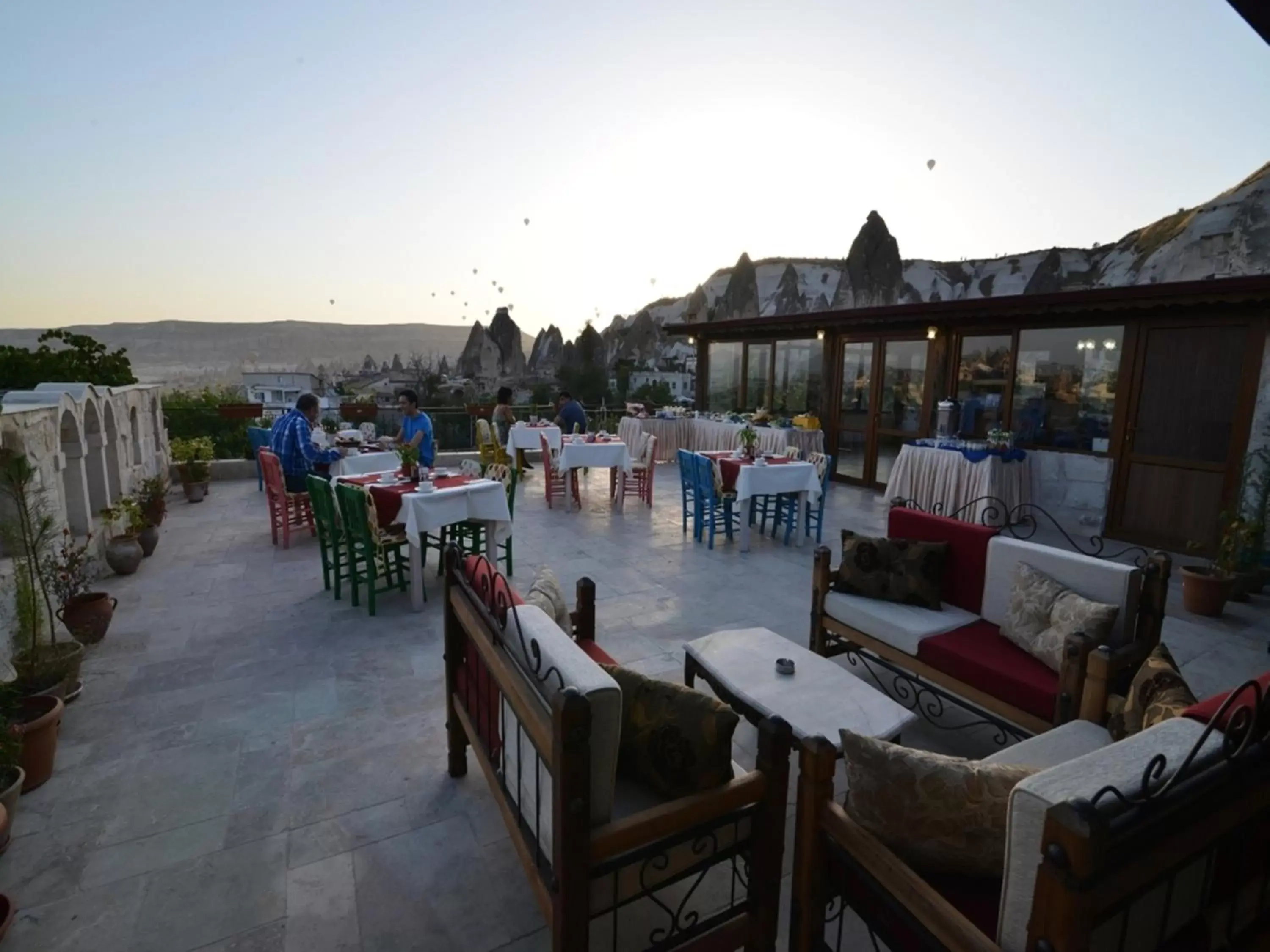 Balcony/Terrace, Restaurant/Places to Eat in Historical Goreme House