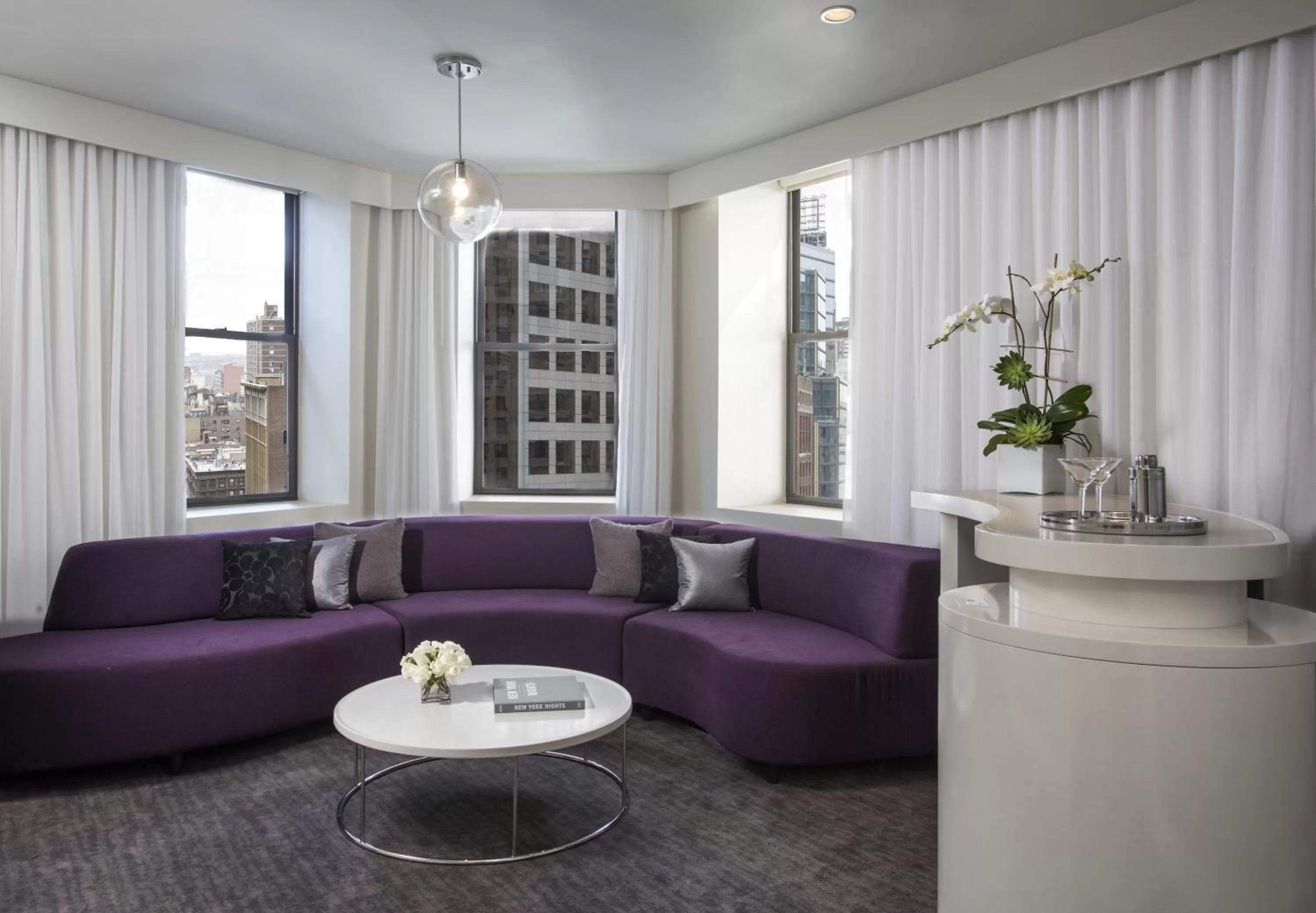 Living room in Dream Midtown, by Hyatt