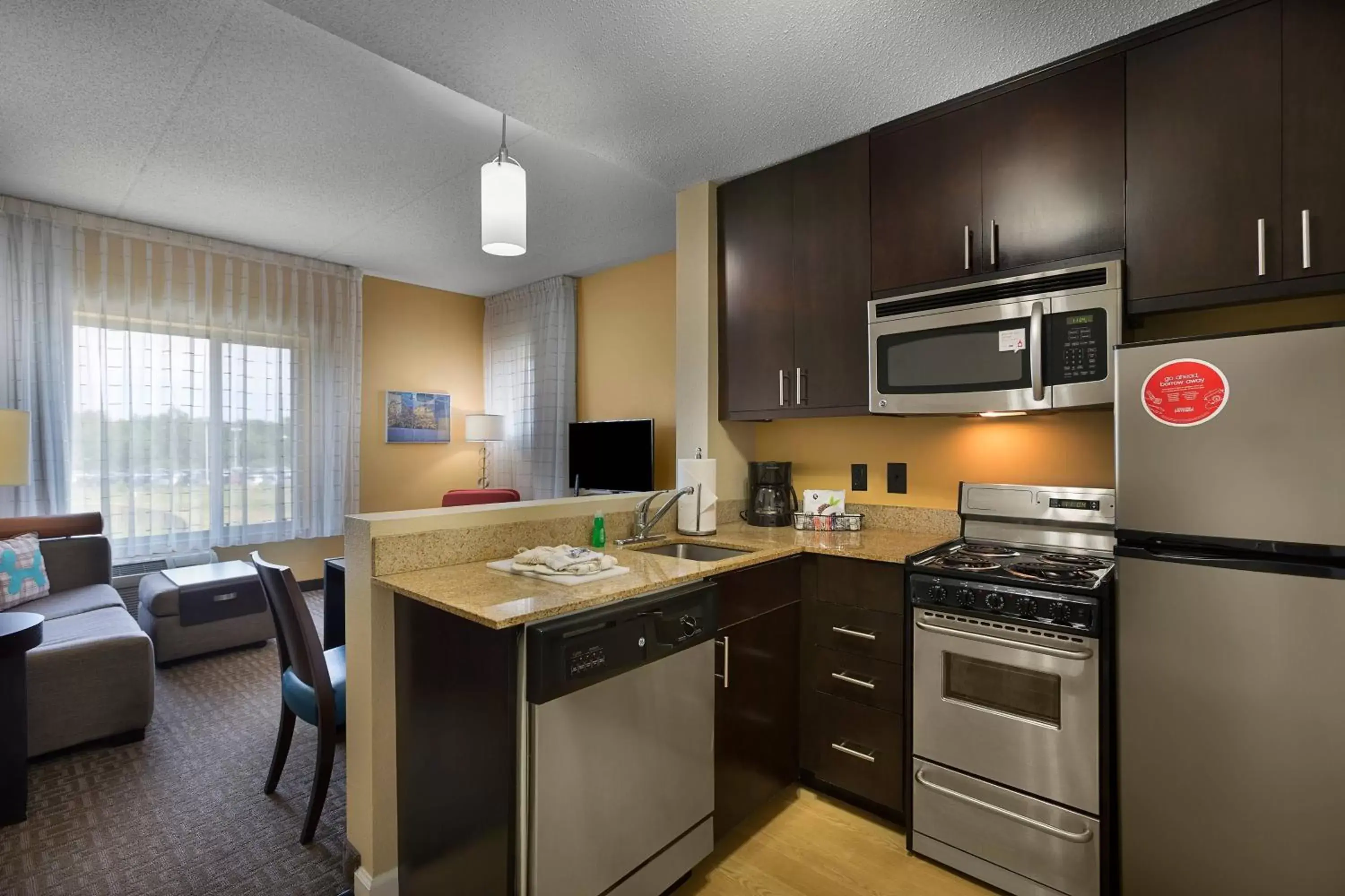 Bedroom, Kitchen/Kitchenette in TownePlace Suites by Marriott Rock Hill