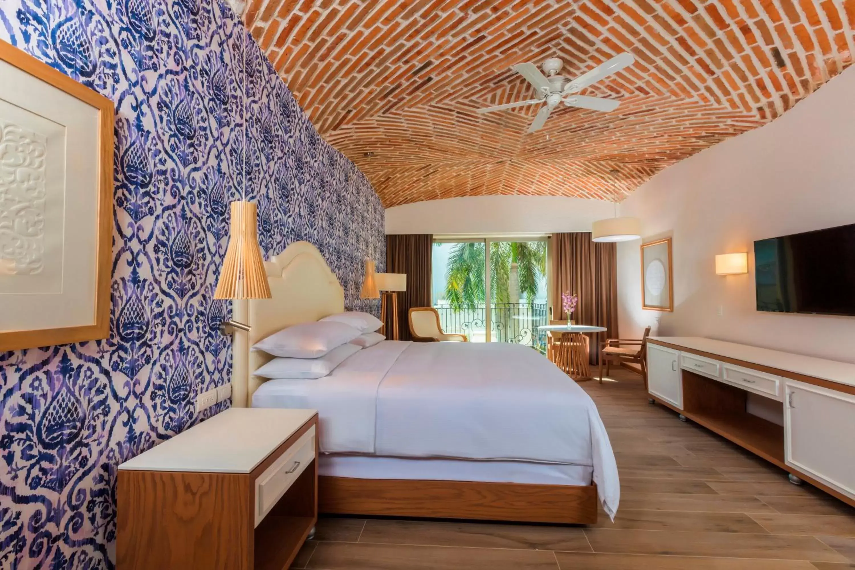 Bed in The Hacienda at Krystal Grand Puerto Vallarta- All Inclusive