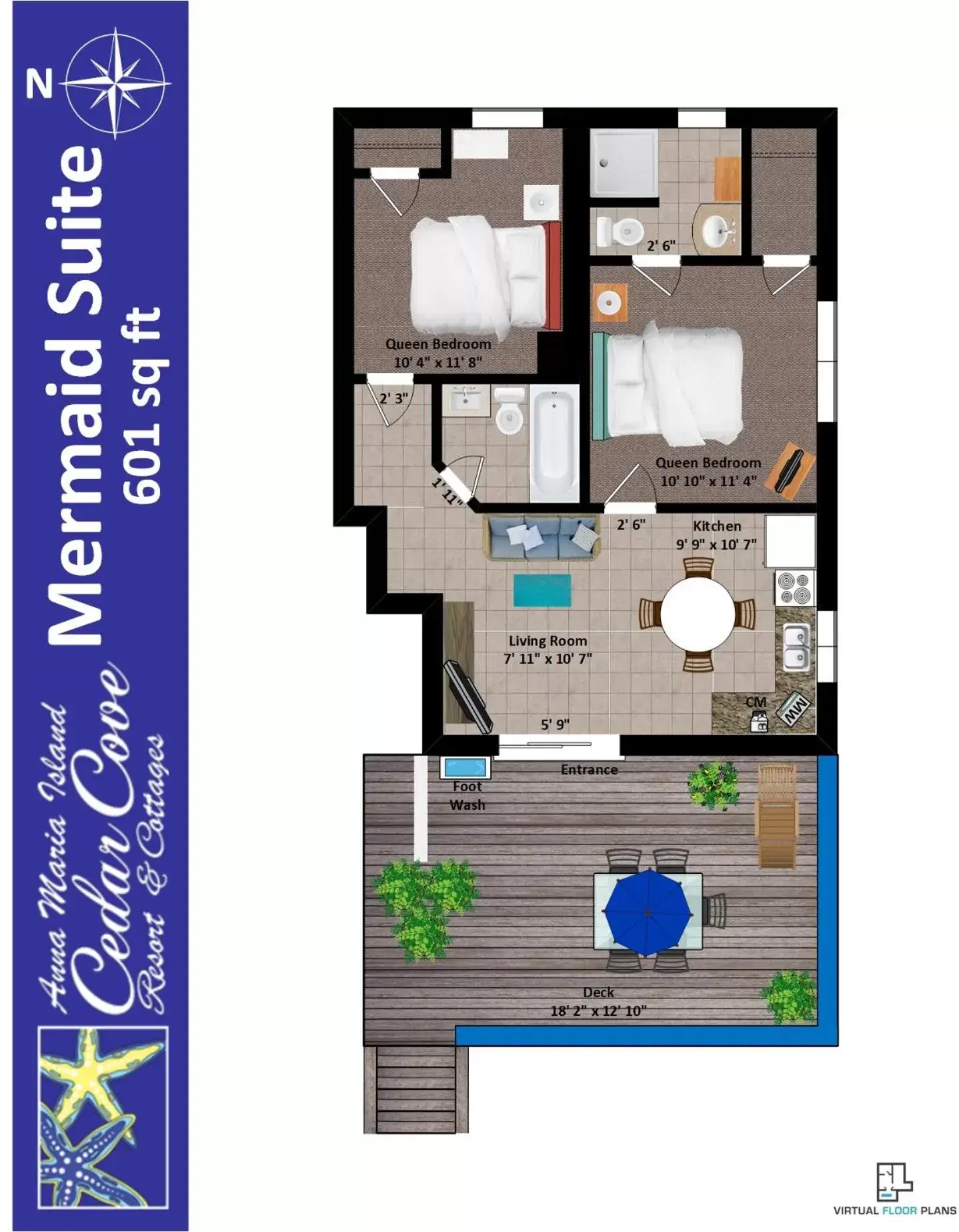 Floor Plan in Cedar Cove Resort & Cottages