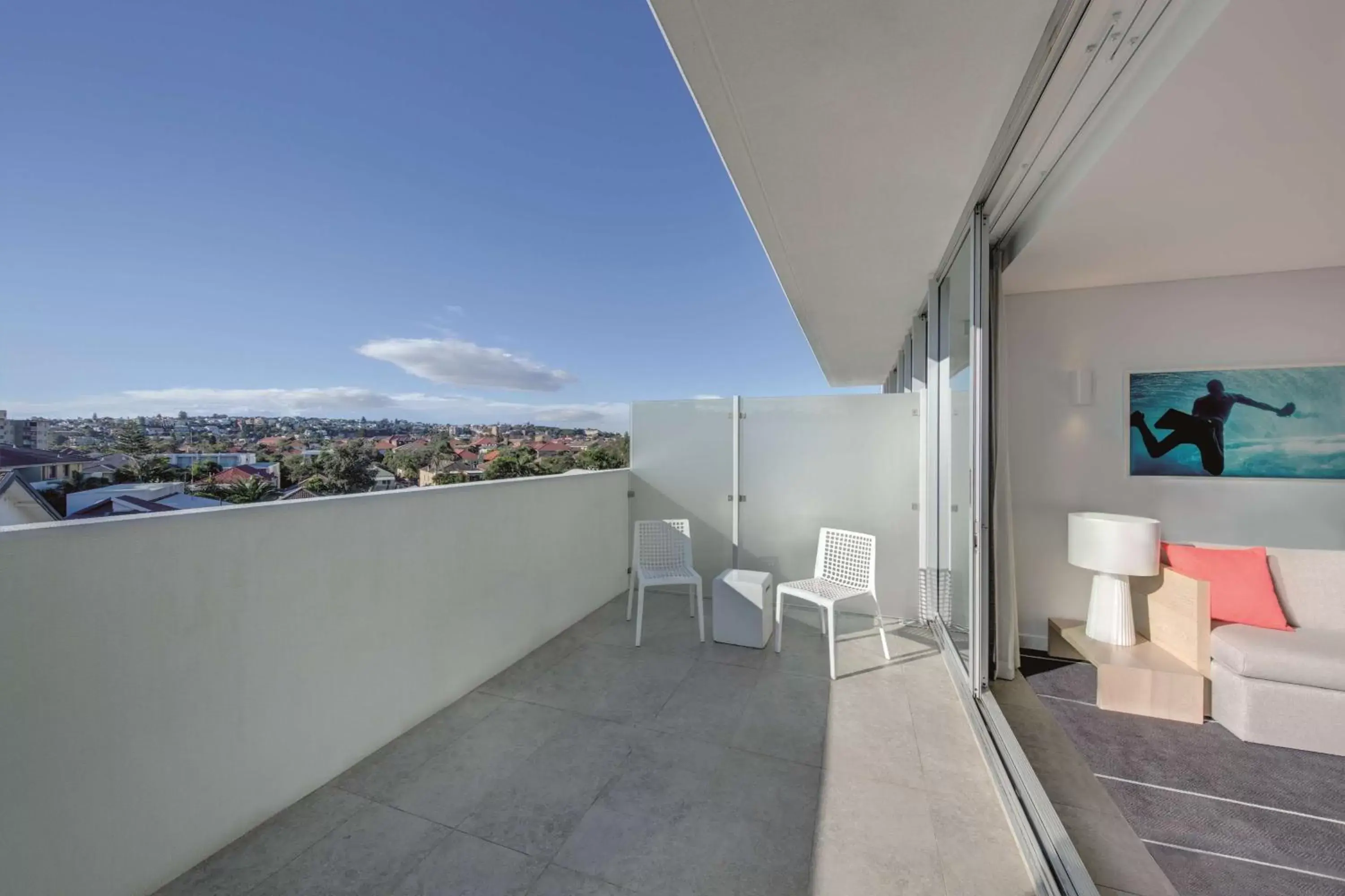 Bedroom, Balcony/Terrace in Adina Apartment Hotel Bondi Beach Sydney