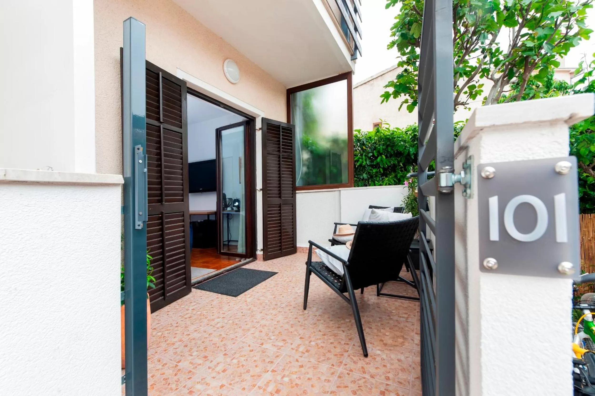 Balcony/Terrace in Villa B&B Marina & Parking Free