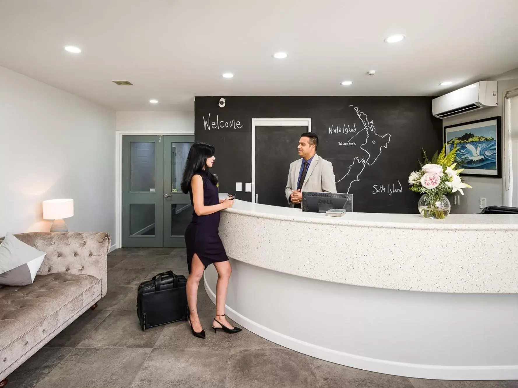 Lobby or reception in Carnmore Hotel Takapuna