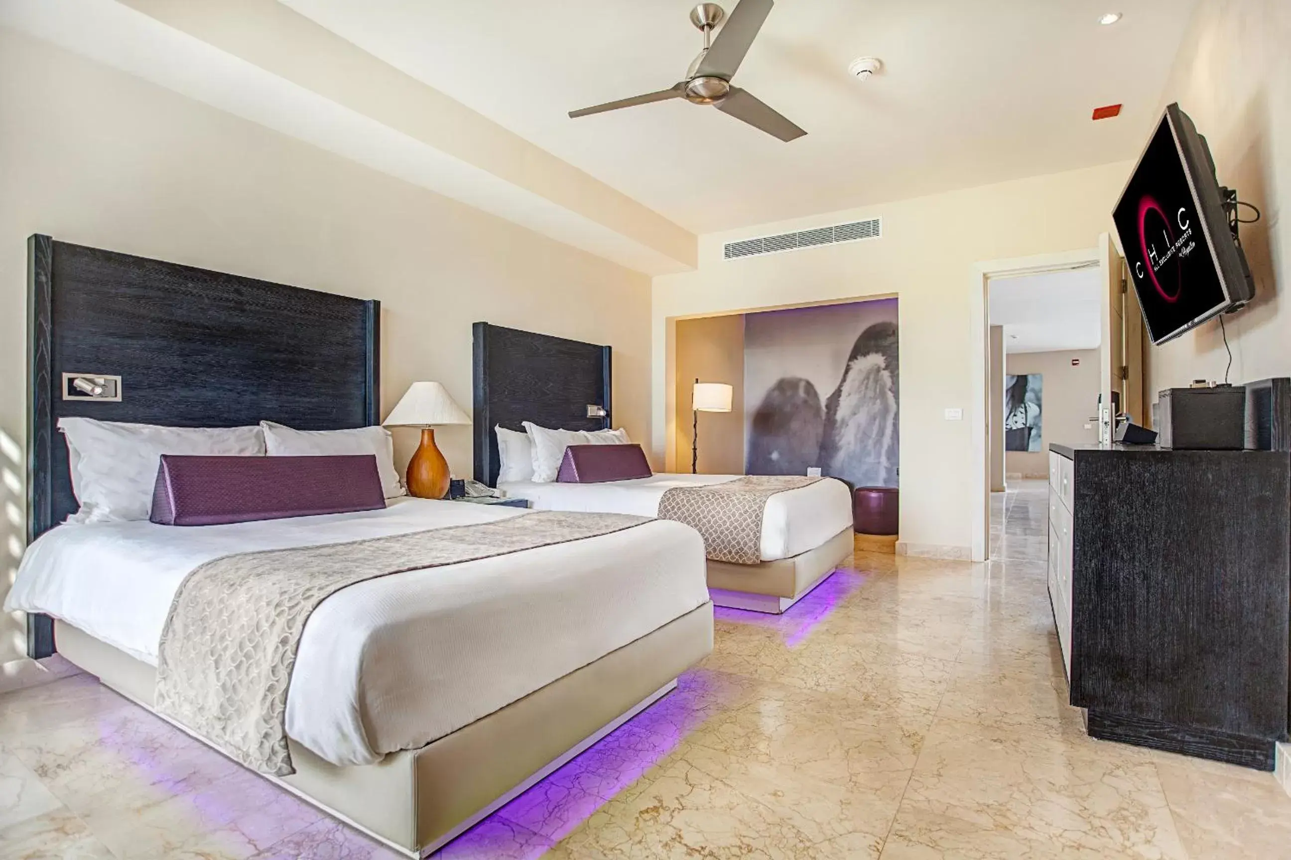 TV and multimedia, Room Photo in Royalton CHIC Punta Cana, An Autograph Collection All-Inclusive Resort & Casino, Adults Only