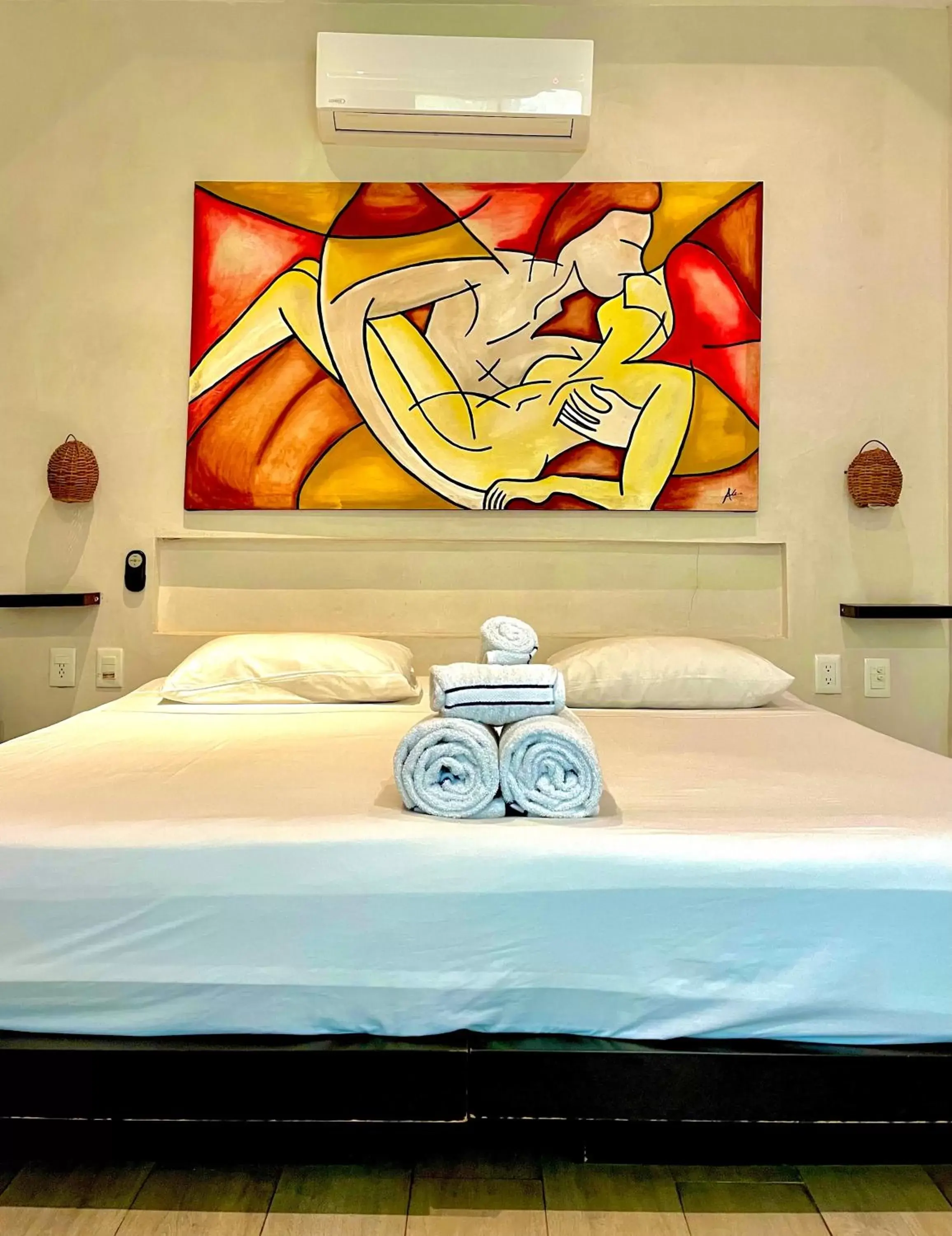 Bed in Pacha Tulum Boutique Hotel