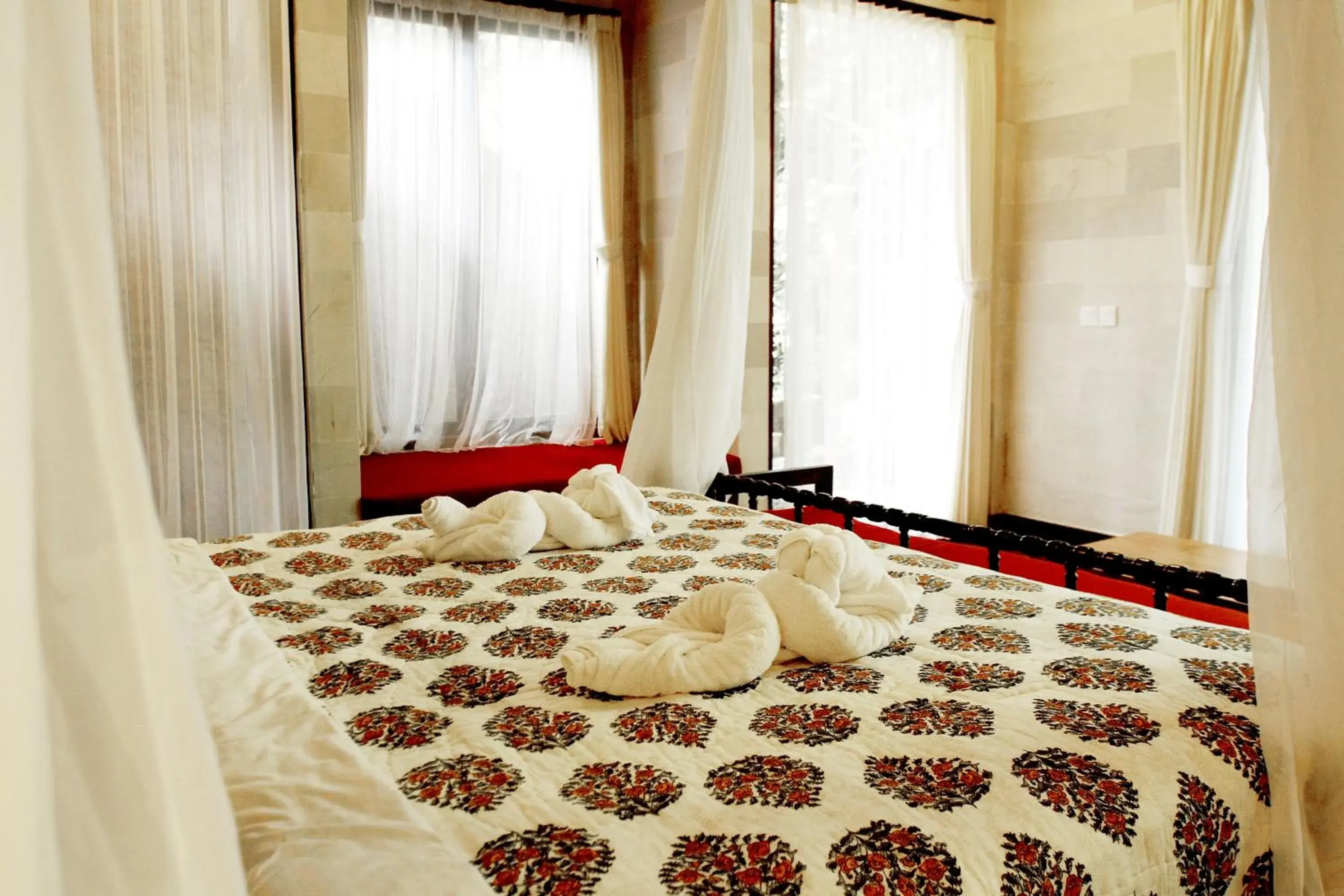 Bed in BeingSattvaa Luxury Ubud - CHSE Certified