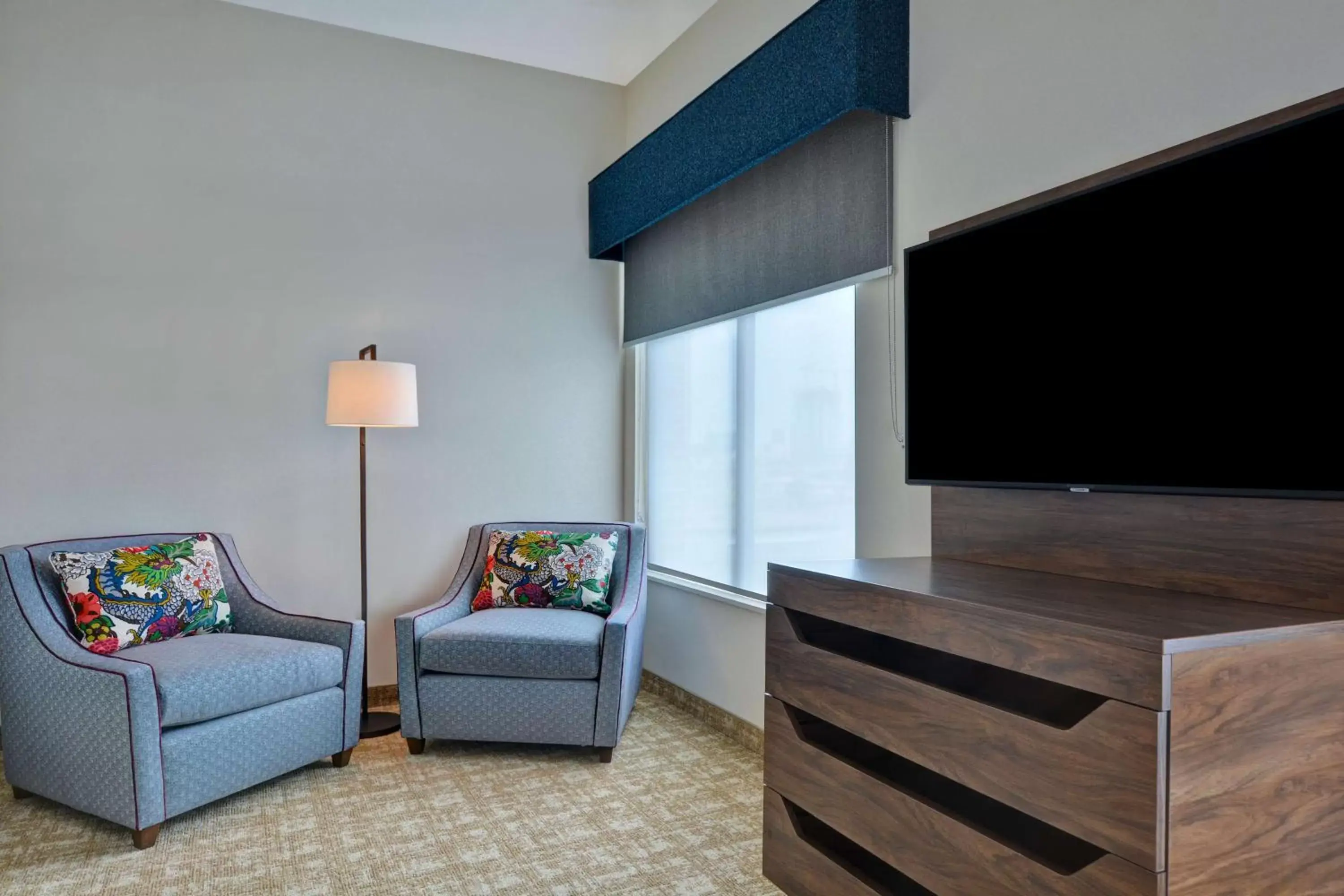 Bedroom, TV/Entertainment Center in Hampton Inn & Suites Nashville Downtown Capitol View, Tn