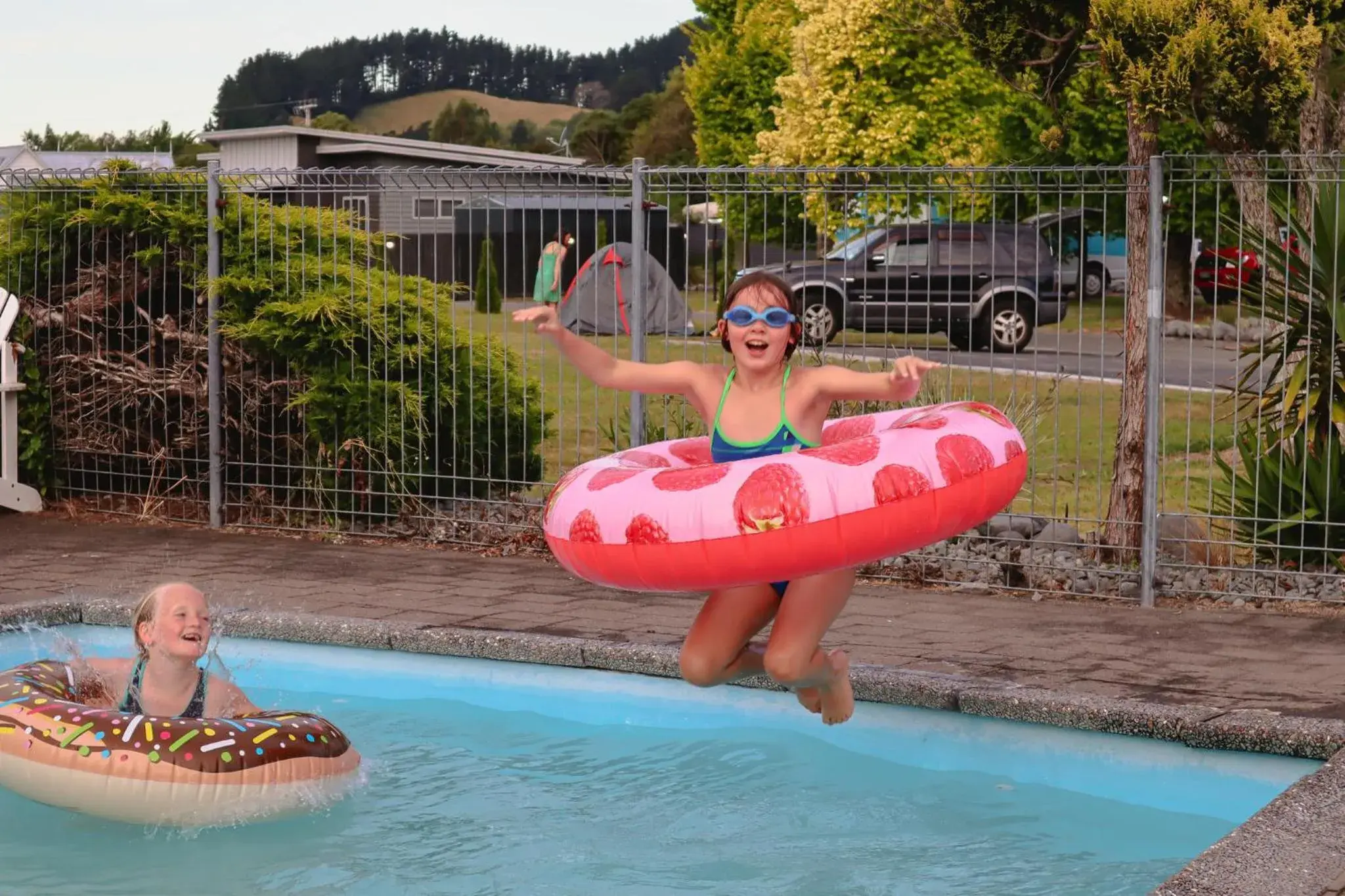 Swimming Pool in Parklands Motorlodge & Holiday Park