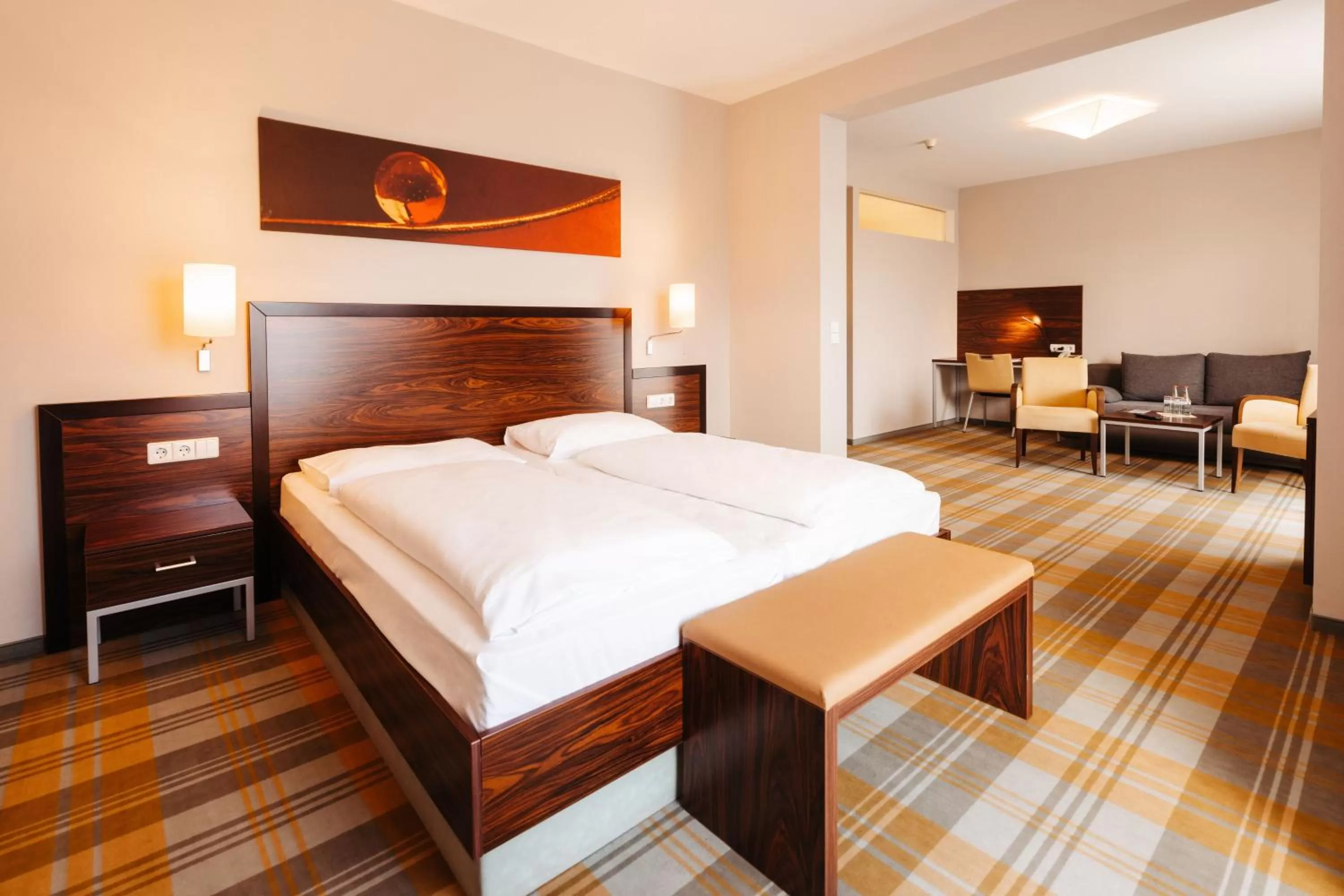 Bed in Hotel Liebmann