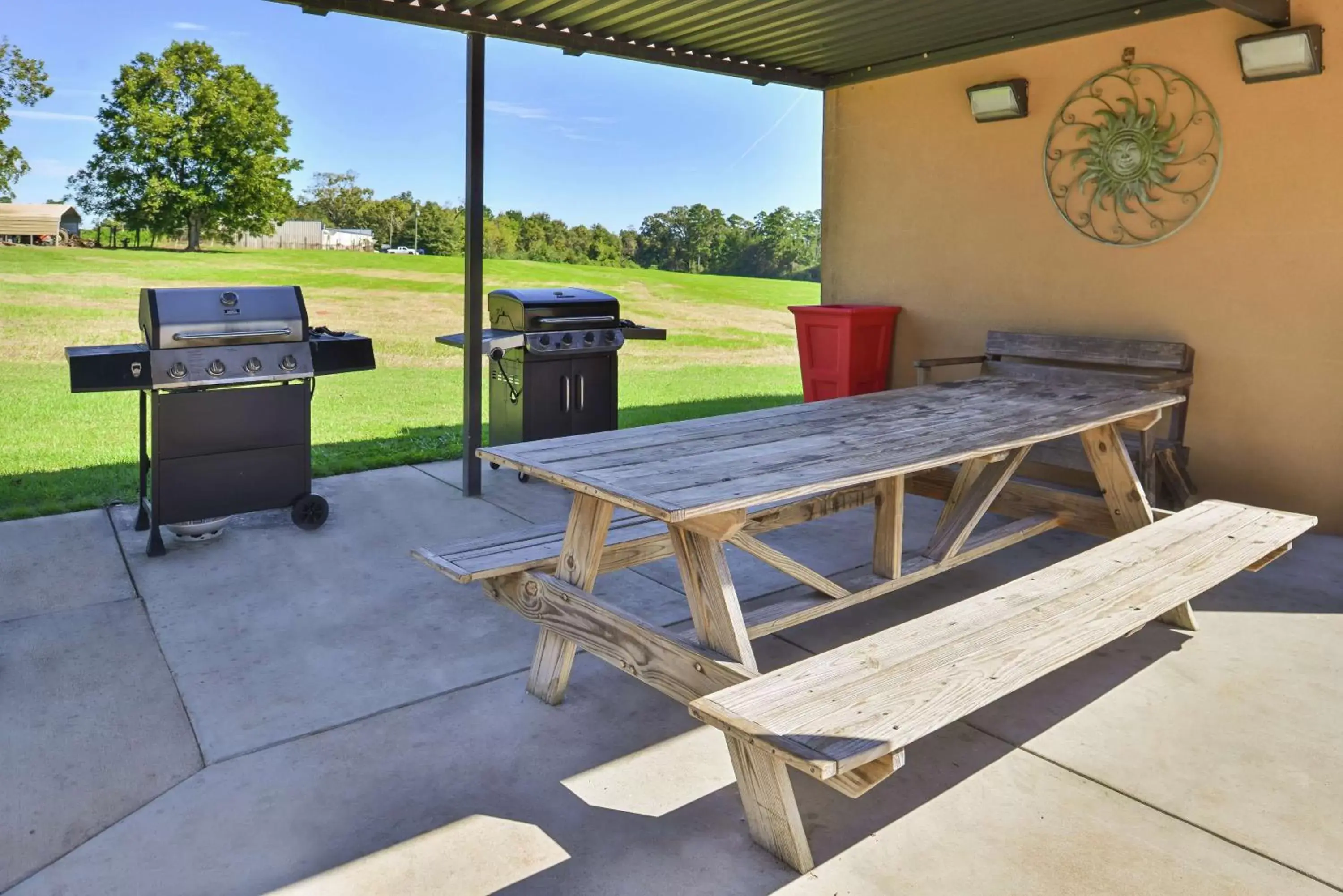 Patio, BBQ Facilities in Hampton Inn Jackson-College Avenue