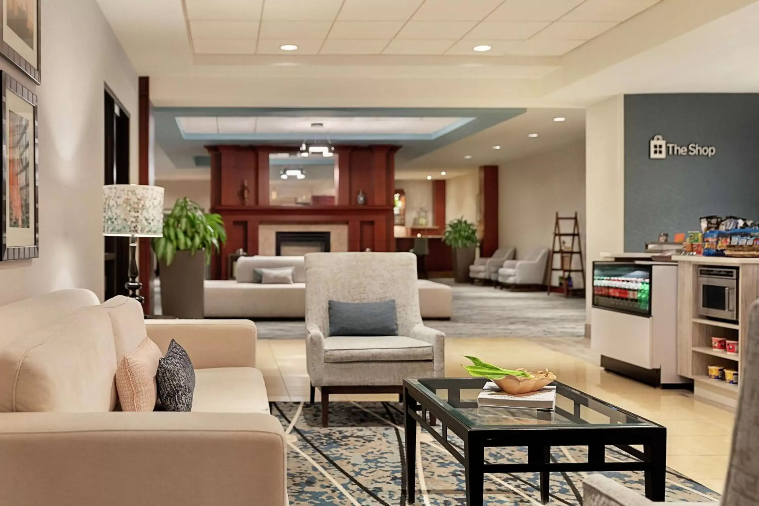 Dining area, Lobby/Reception in Hilton Garden Inn Troy