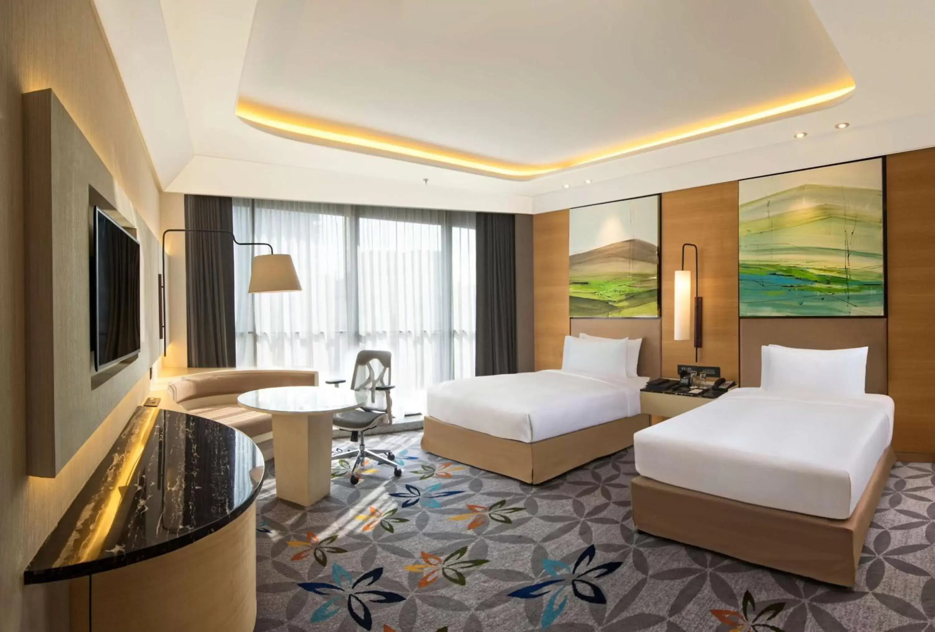 Bedroom in DoubleTree by Hilton Ahmedabad