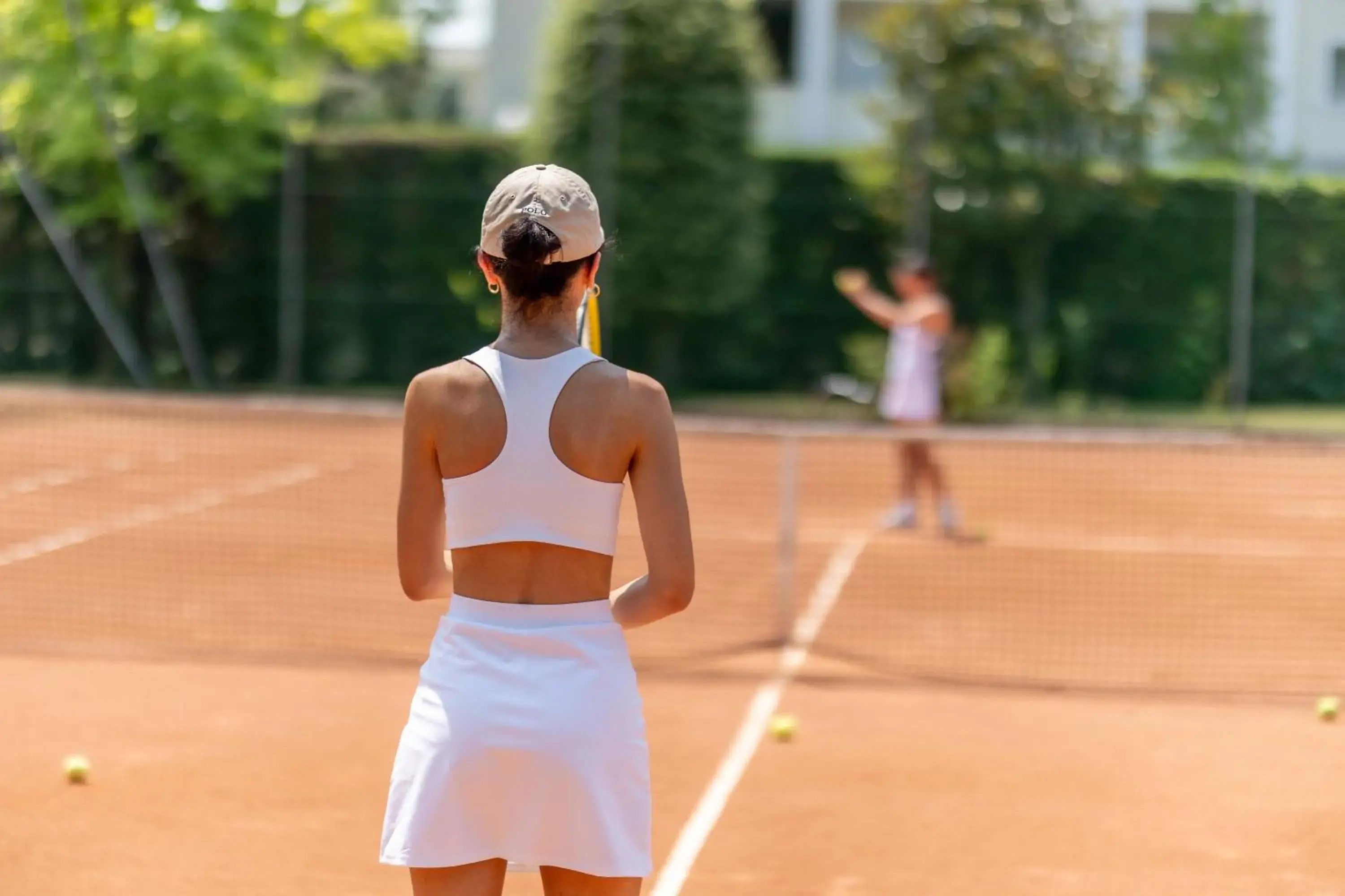 Tennis court in Hotel Terme Milano