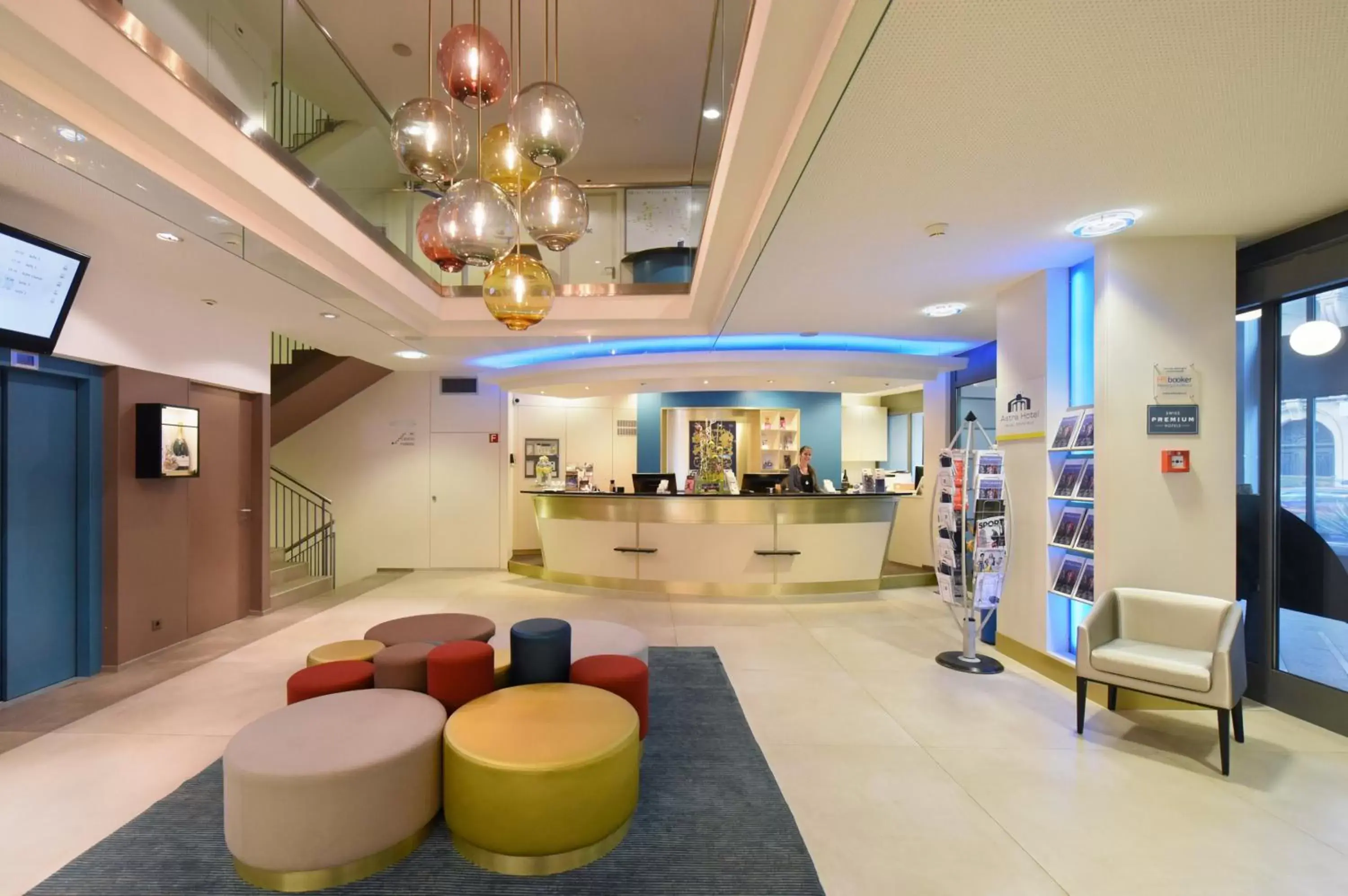 Lobby or reception in Astra Vevey Hotel & Restaurant
