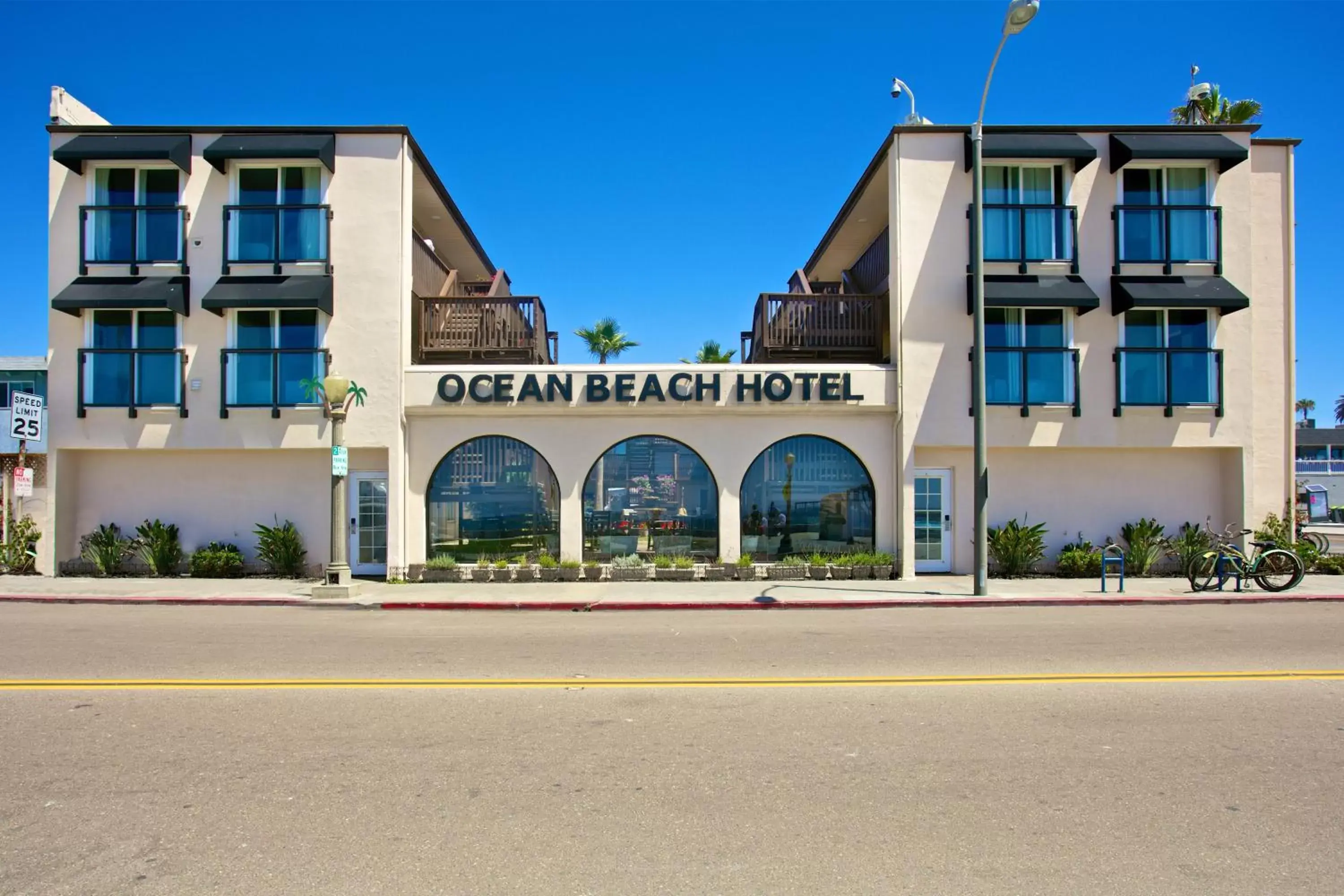 Facade/entrance, Property Building in Ocean Beach Hotel