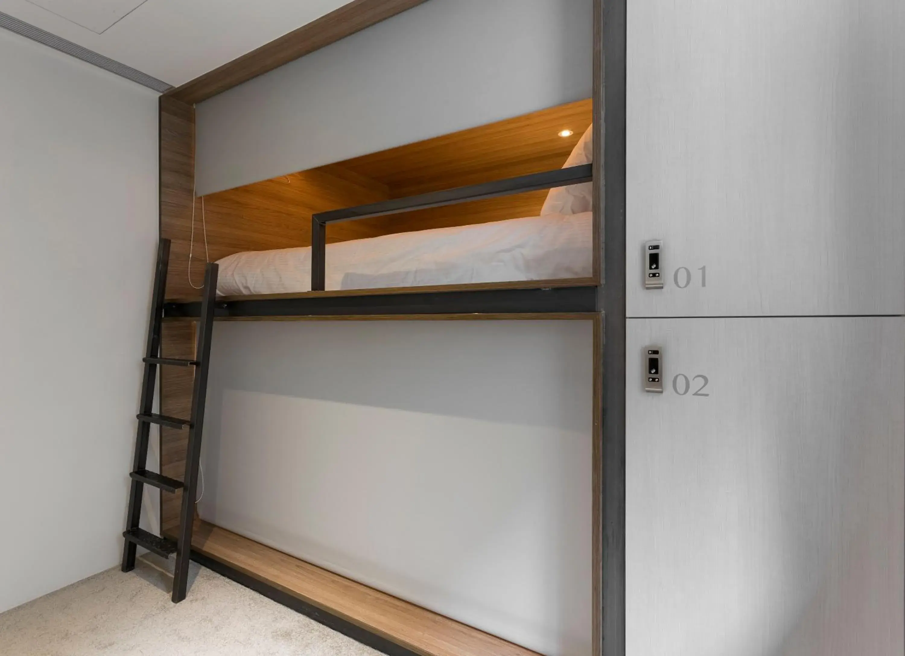 bunk bed in Bouti City Capsule Inn