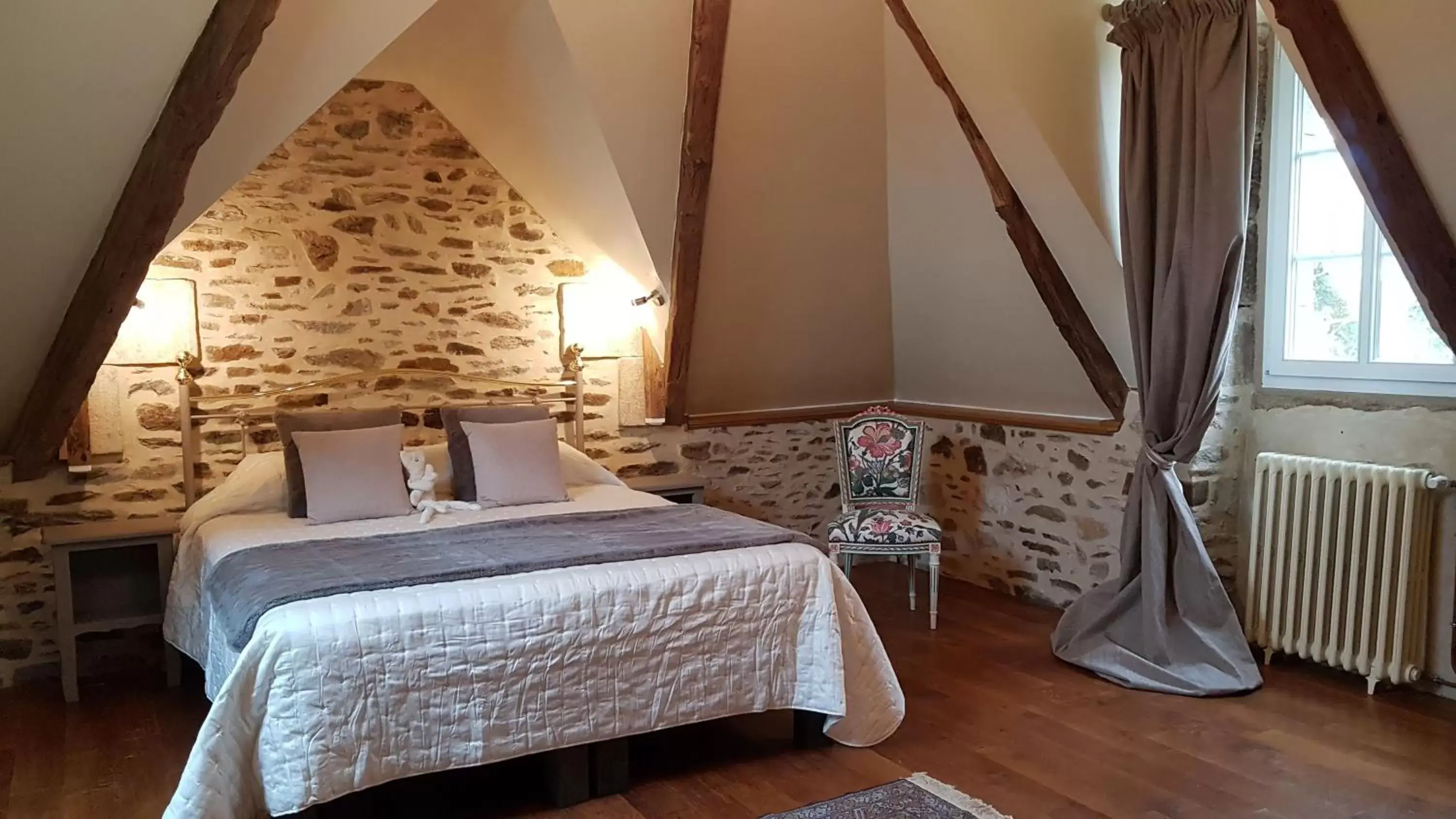 Bedroom, Bed in Le Manoir de la Bigotière