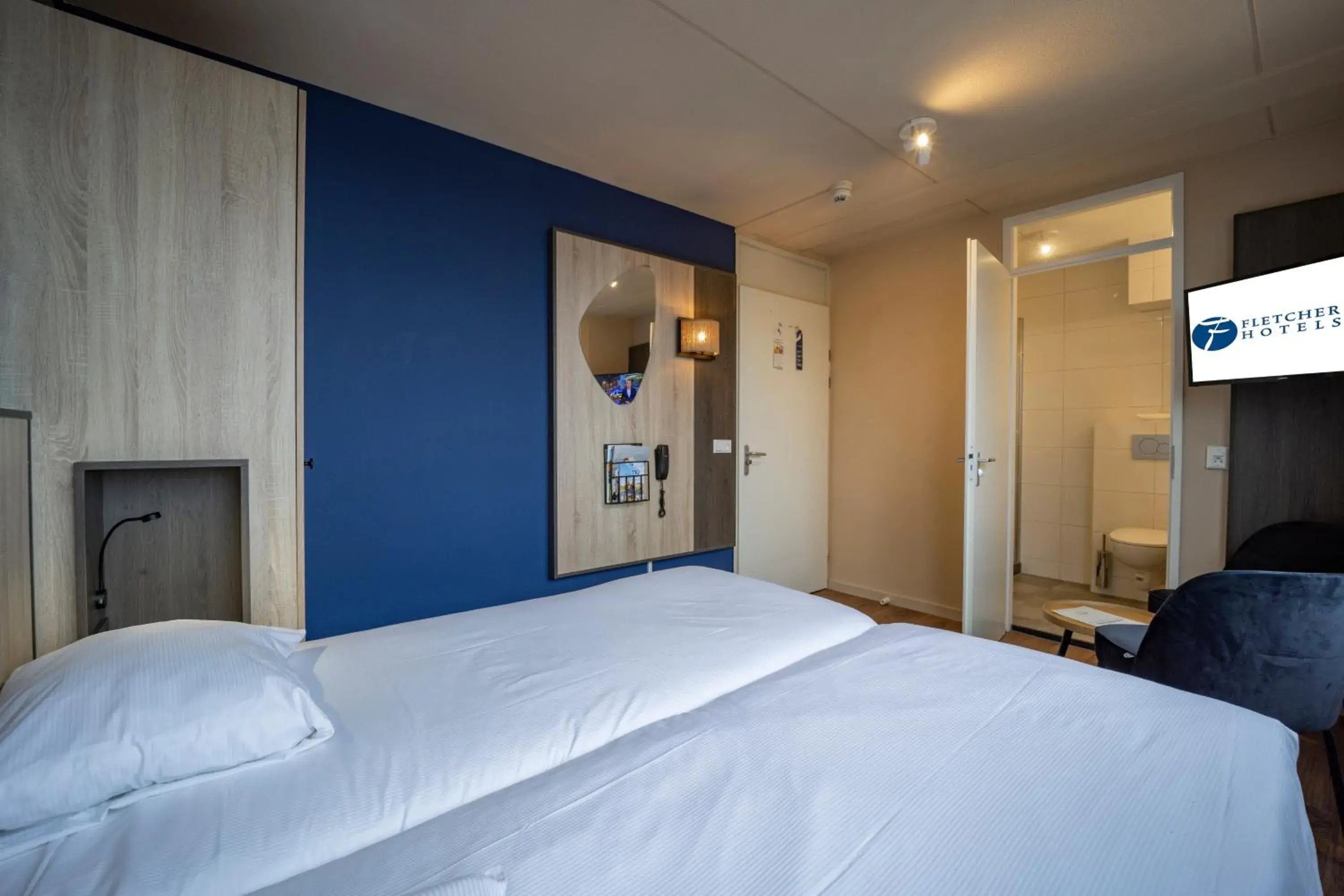 Bedroom, Bed in Fletcher Hotel Restaurant Zeeduin Bedroom, Bed in Fletcher Hotel Restaurant Zeeduin