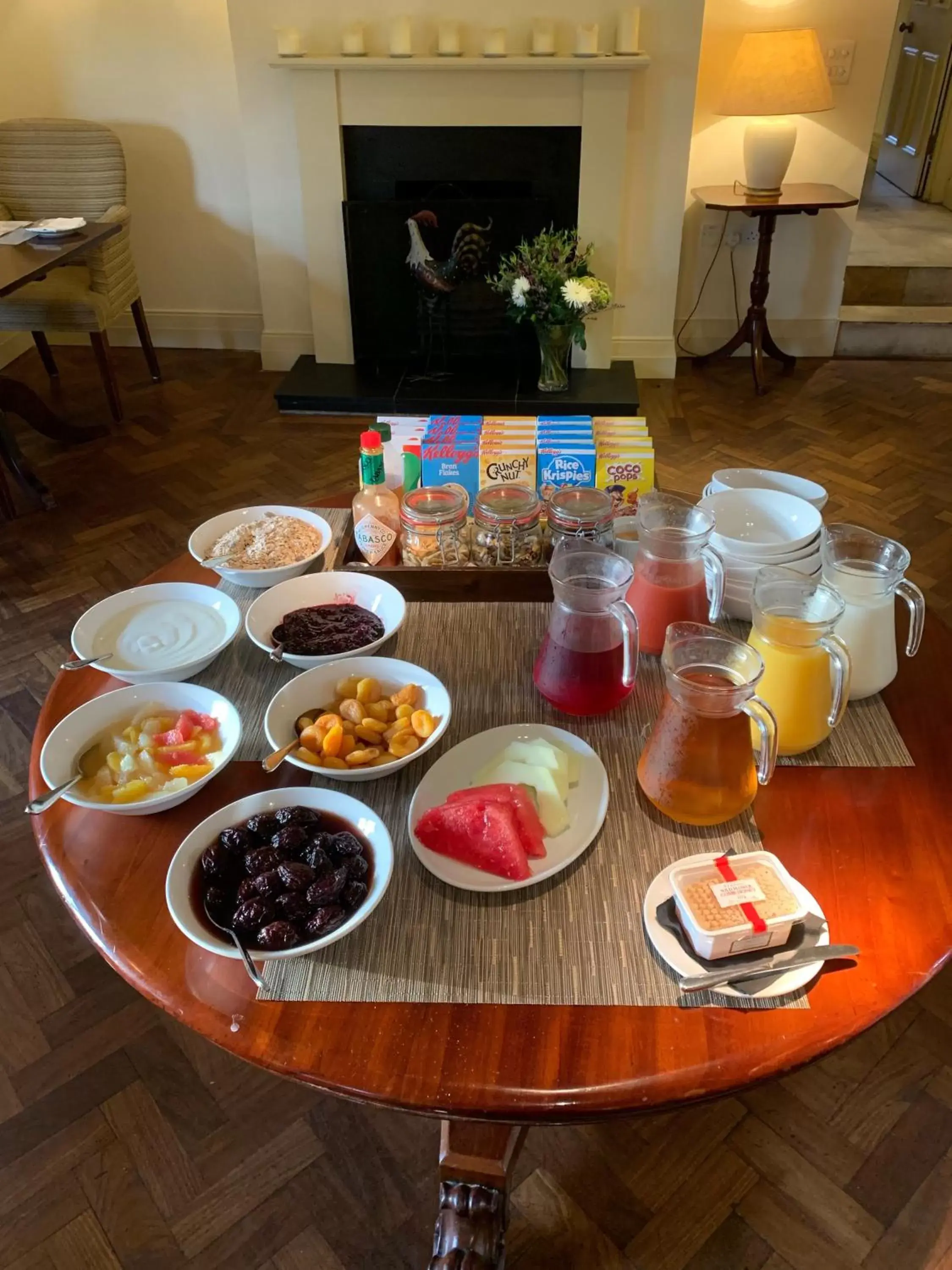Continental breakfast in Collingwood Arms Hotel