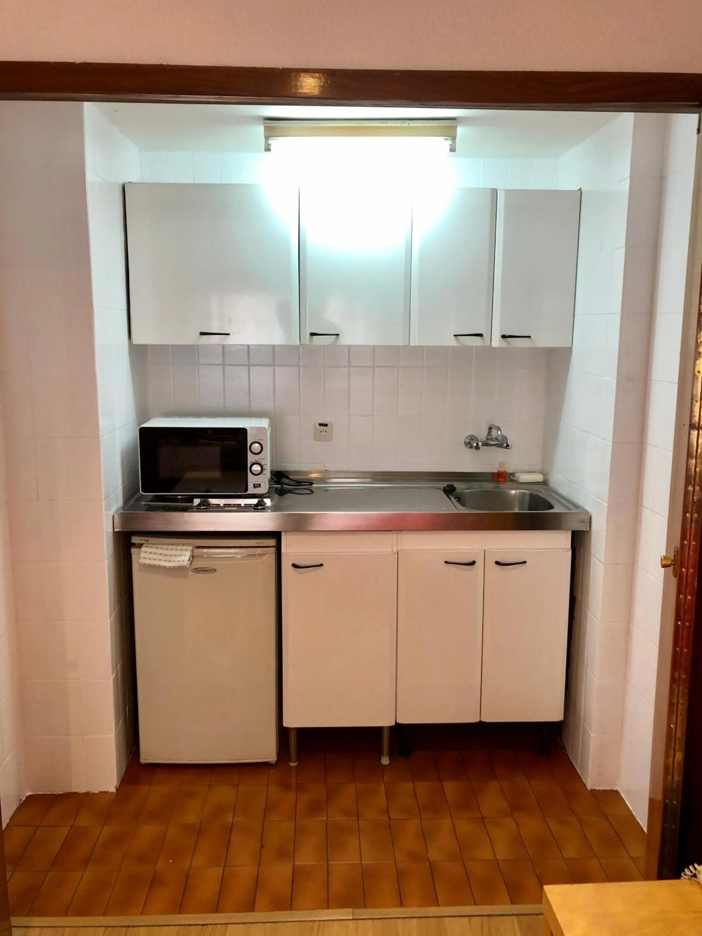 Kitchen or kitchenette in Apartamentos Goya 75