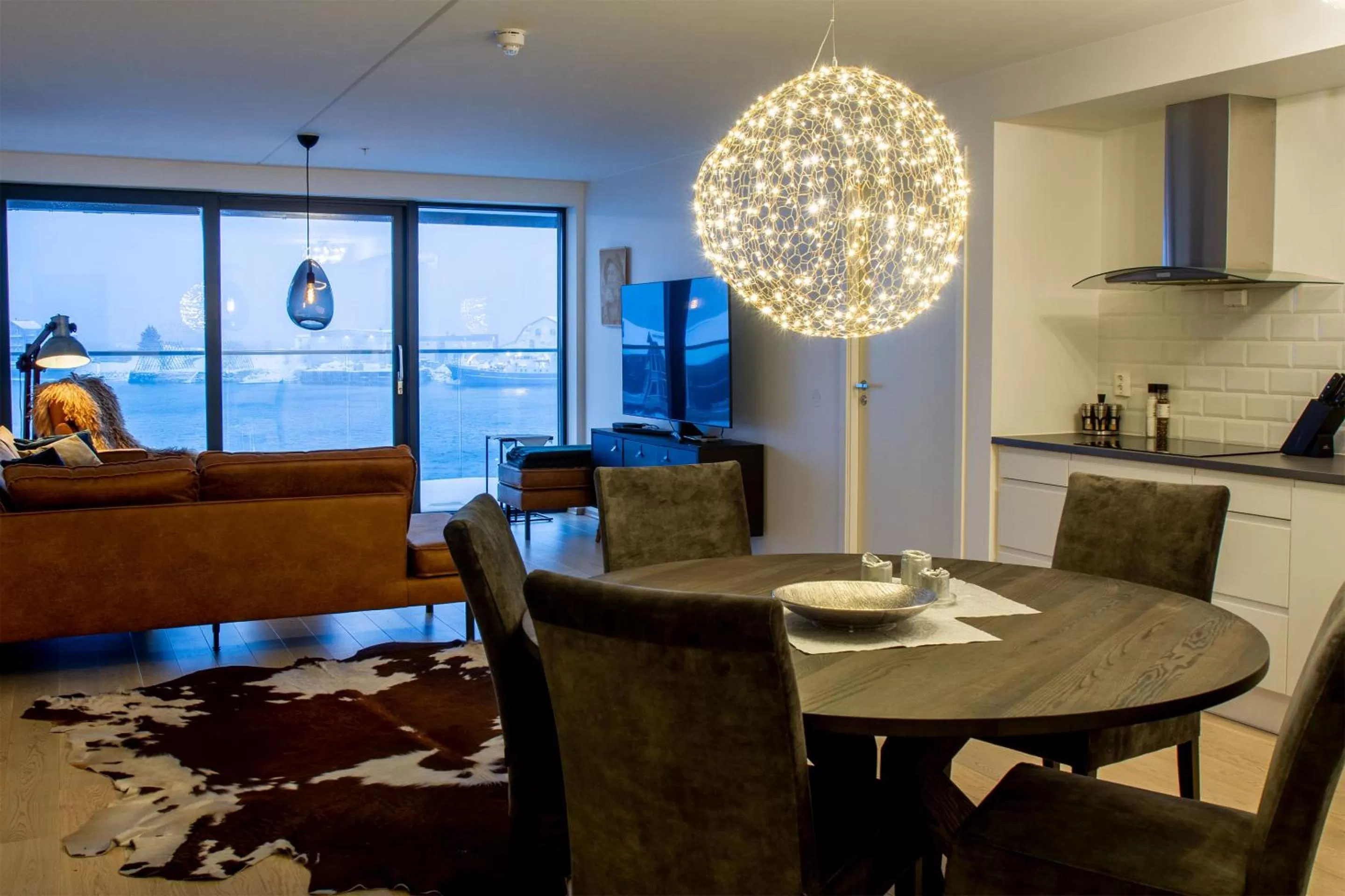 Living room in Nordis Apartments