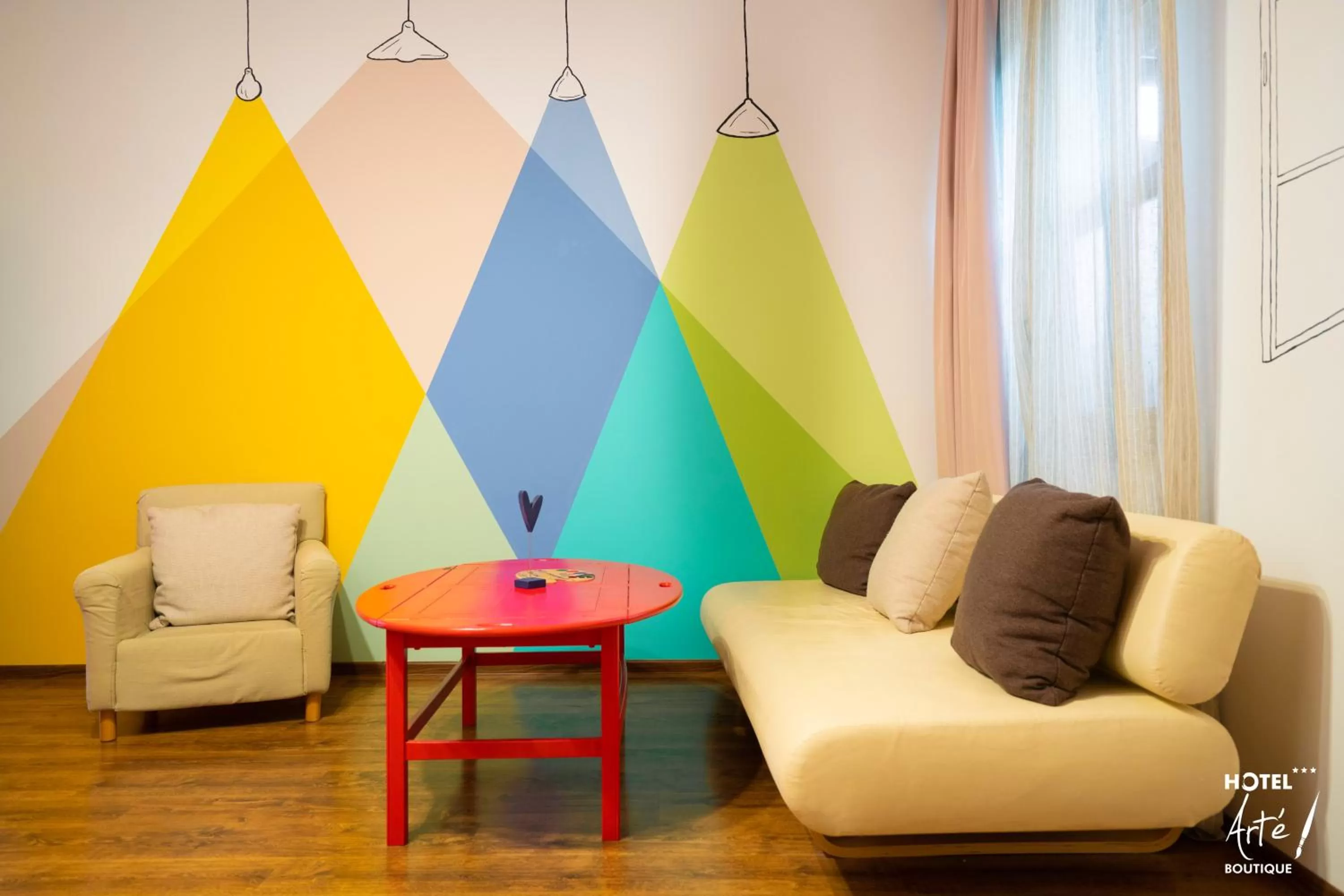 Seating Area in Art'e Boutique Hotel