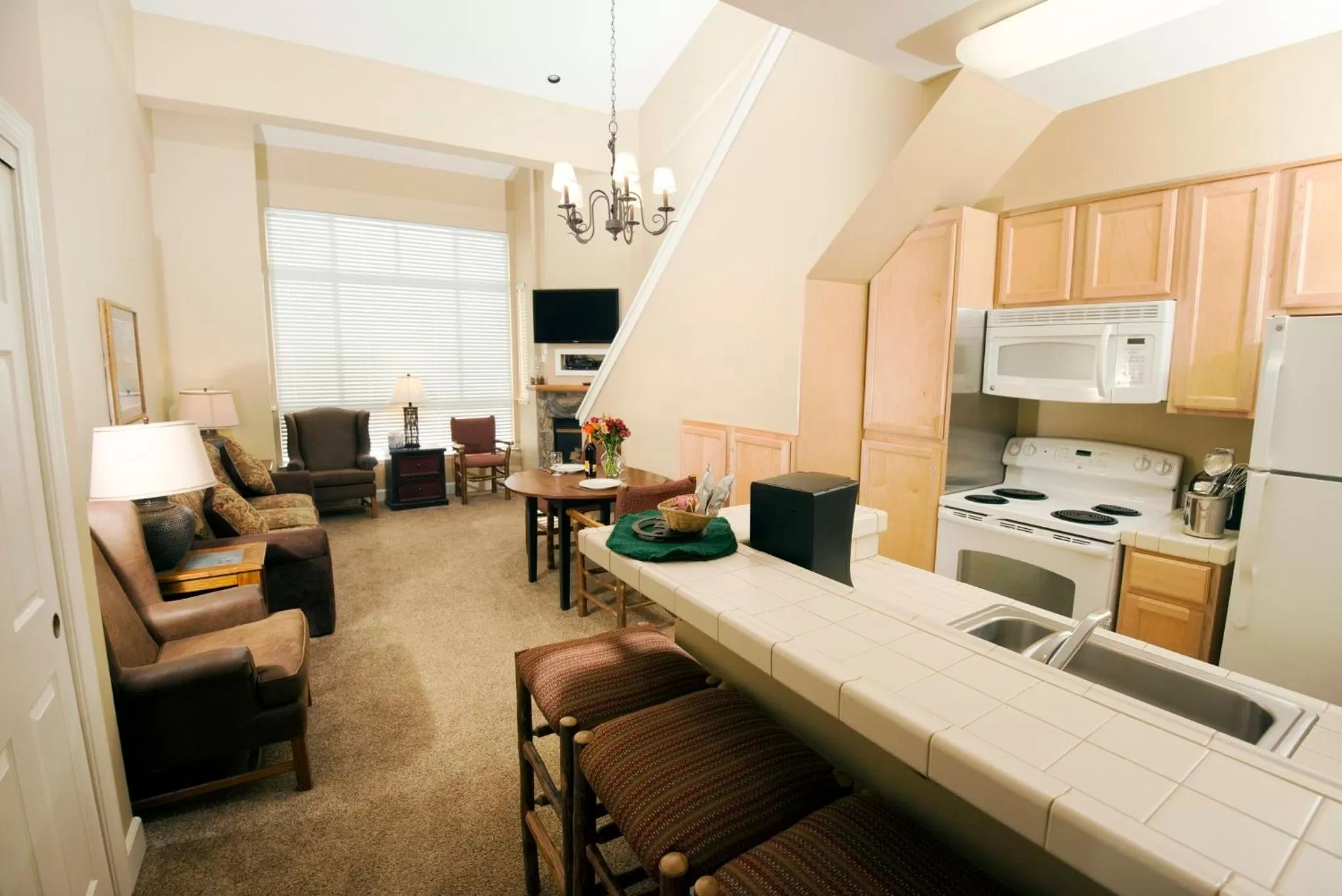 Living room in Kirkwood Mountain Resort by Vail Resorts