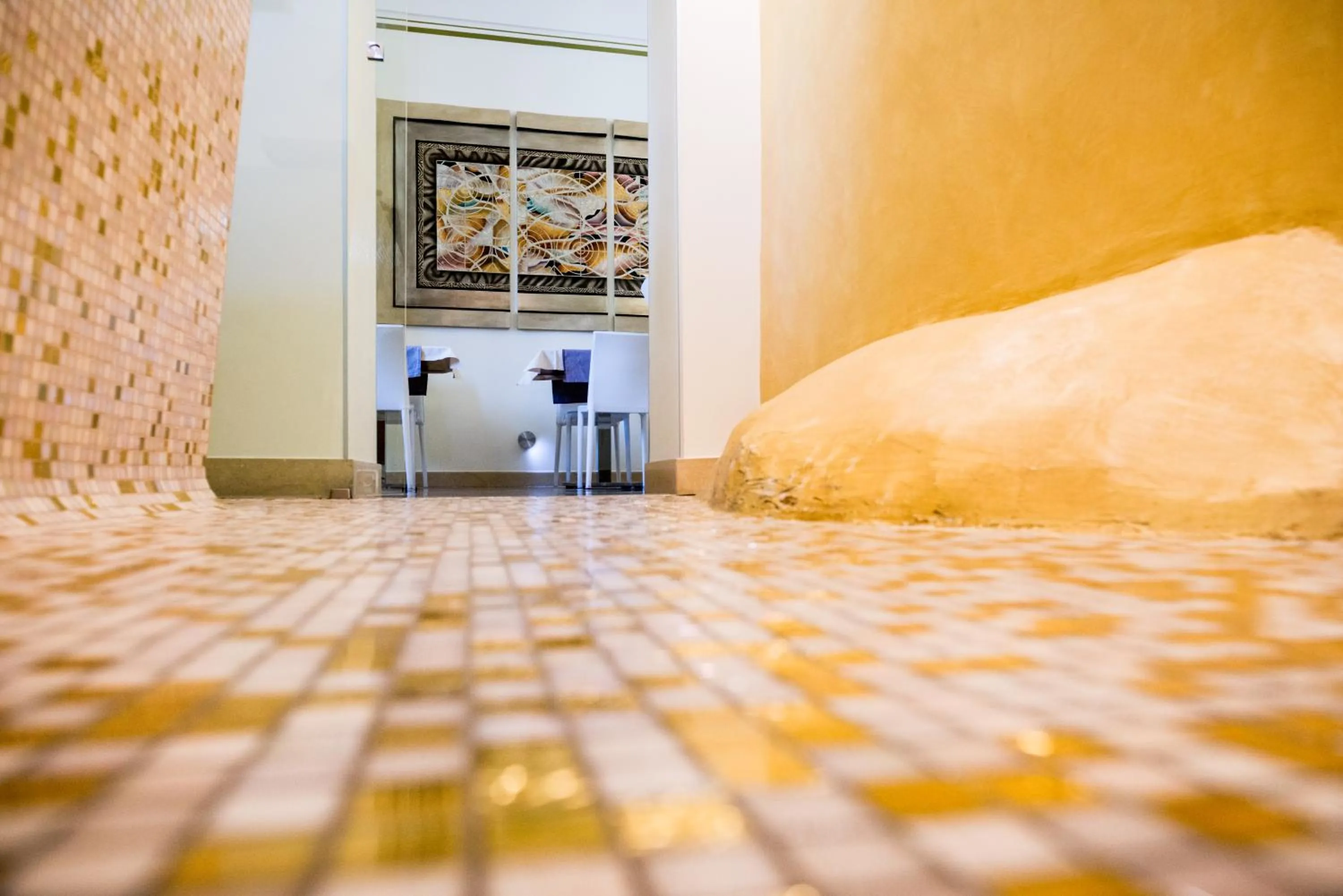 Decorative detail, Bed in Albergo Del Sedile