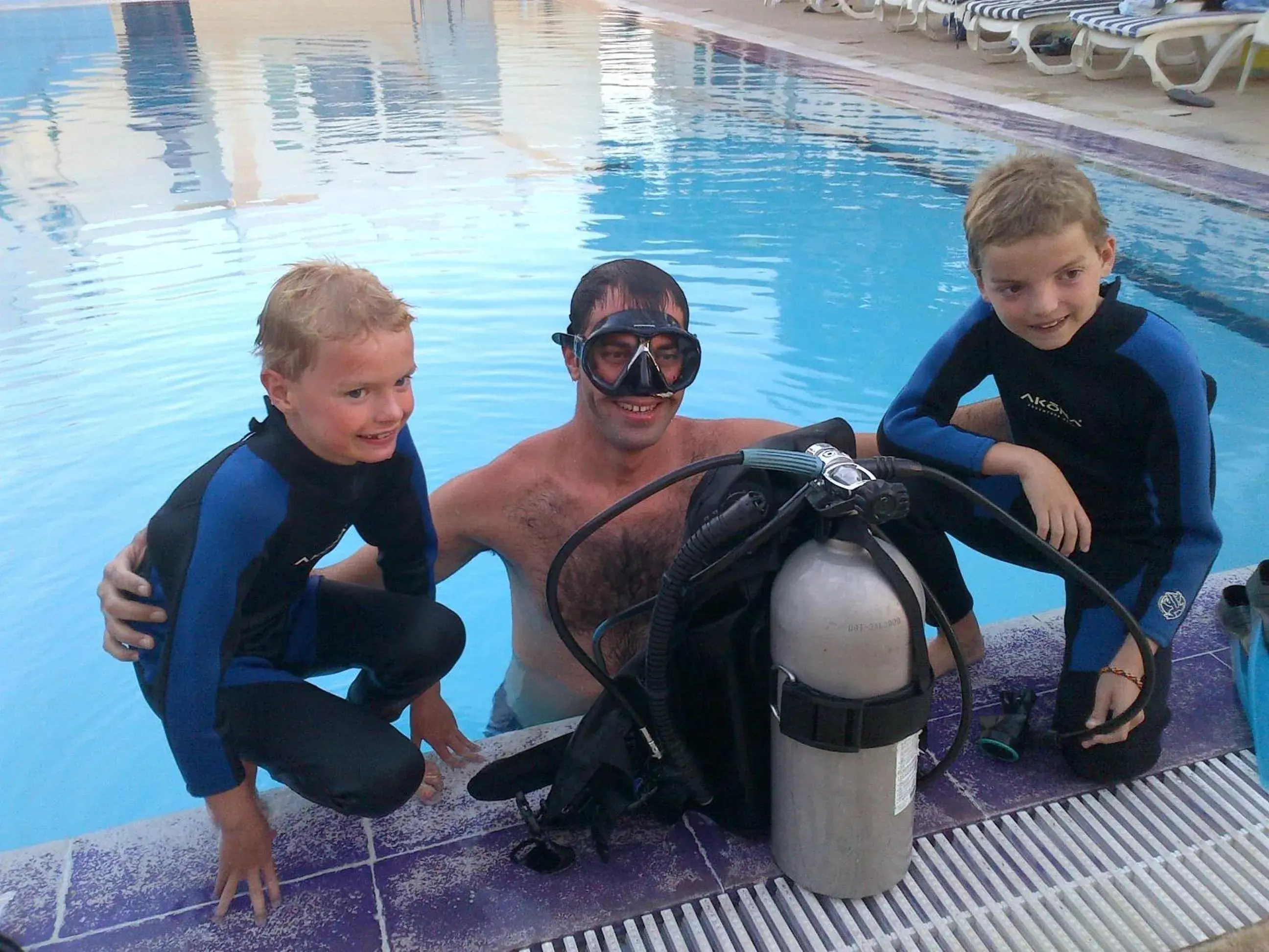 People in Red Sea Dive Center