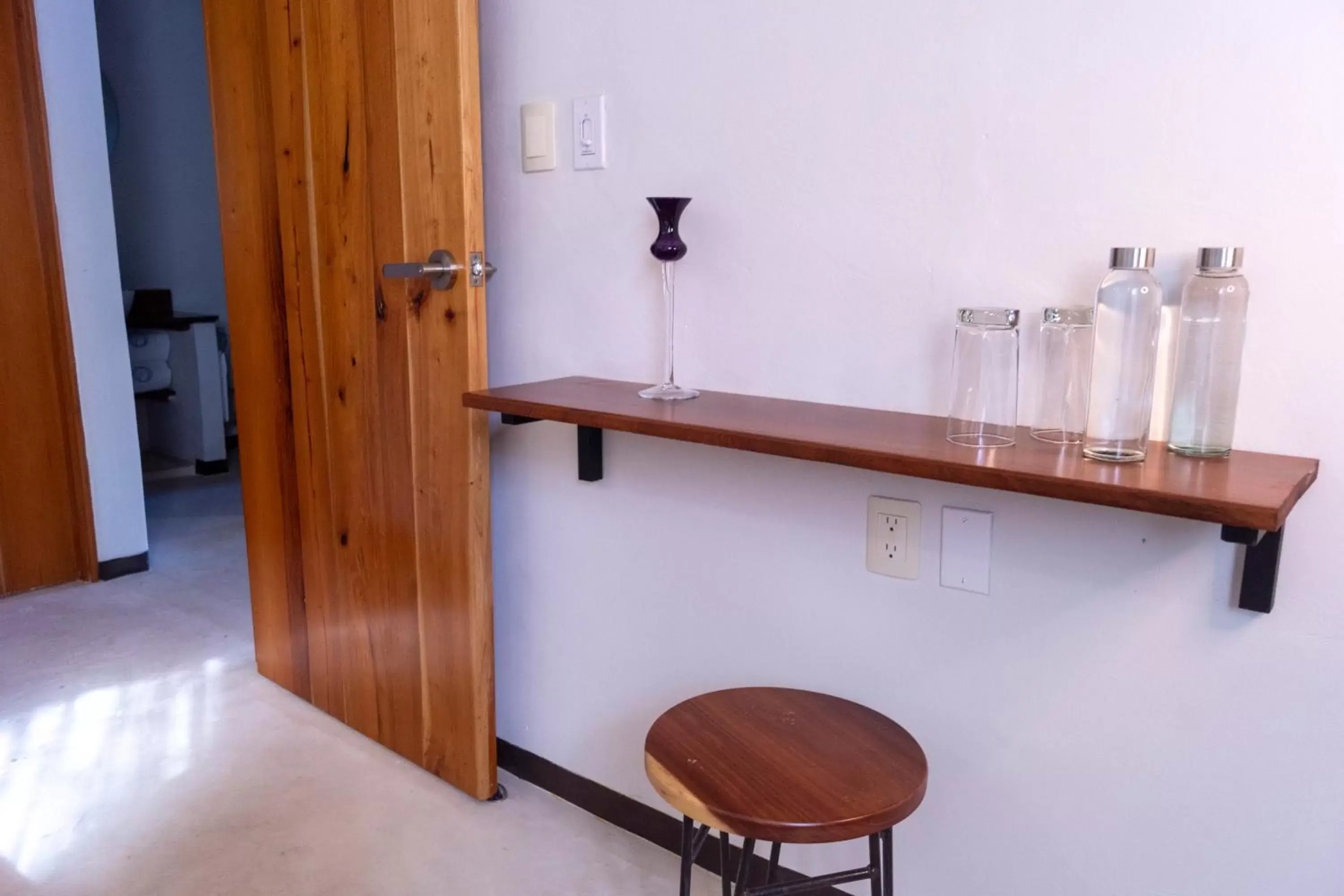 Seating area, Kitchen/Kitchenette in Hotel Circulo Bacalar