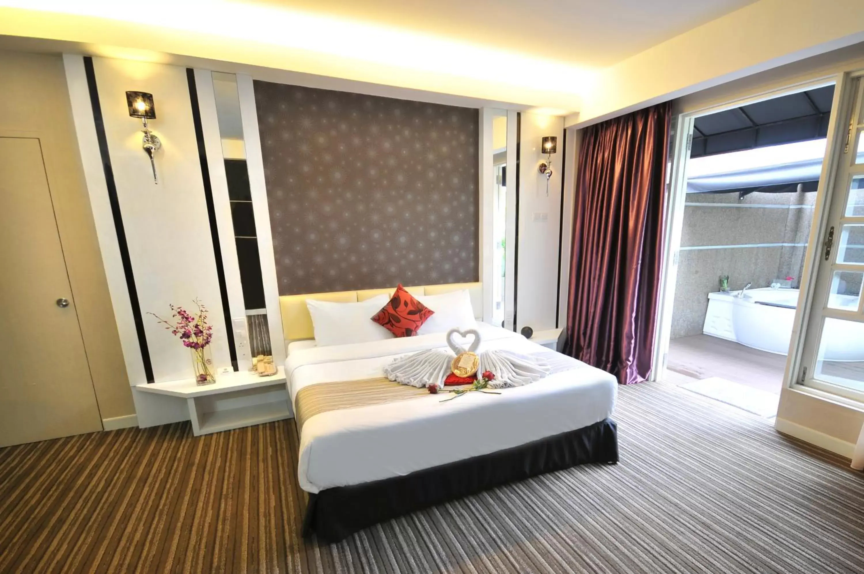 Bed in The Sterling Boutique Hotel Melaka