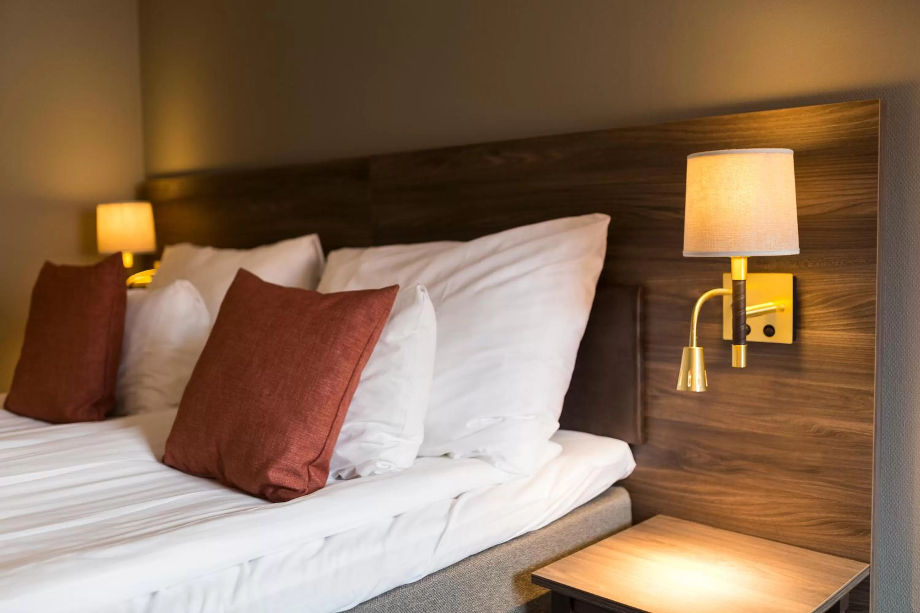 Bed in Clarion Collection Hotel Uman