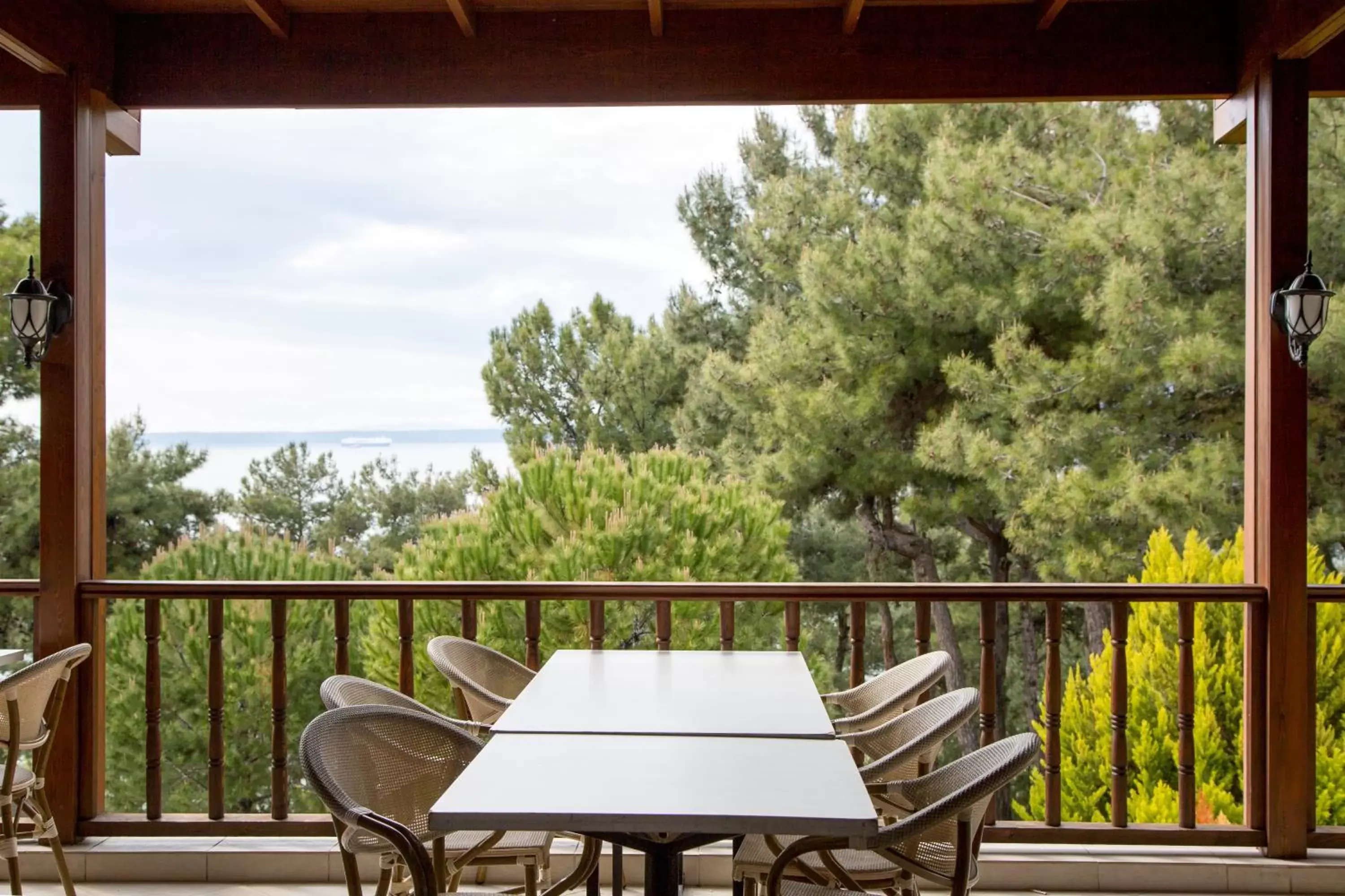 Natural landscape, Balcony/Terrace in Troia Tusan Hotel