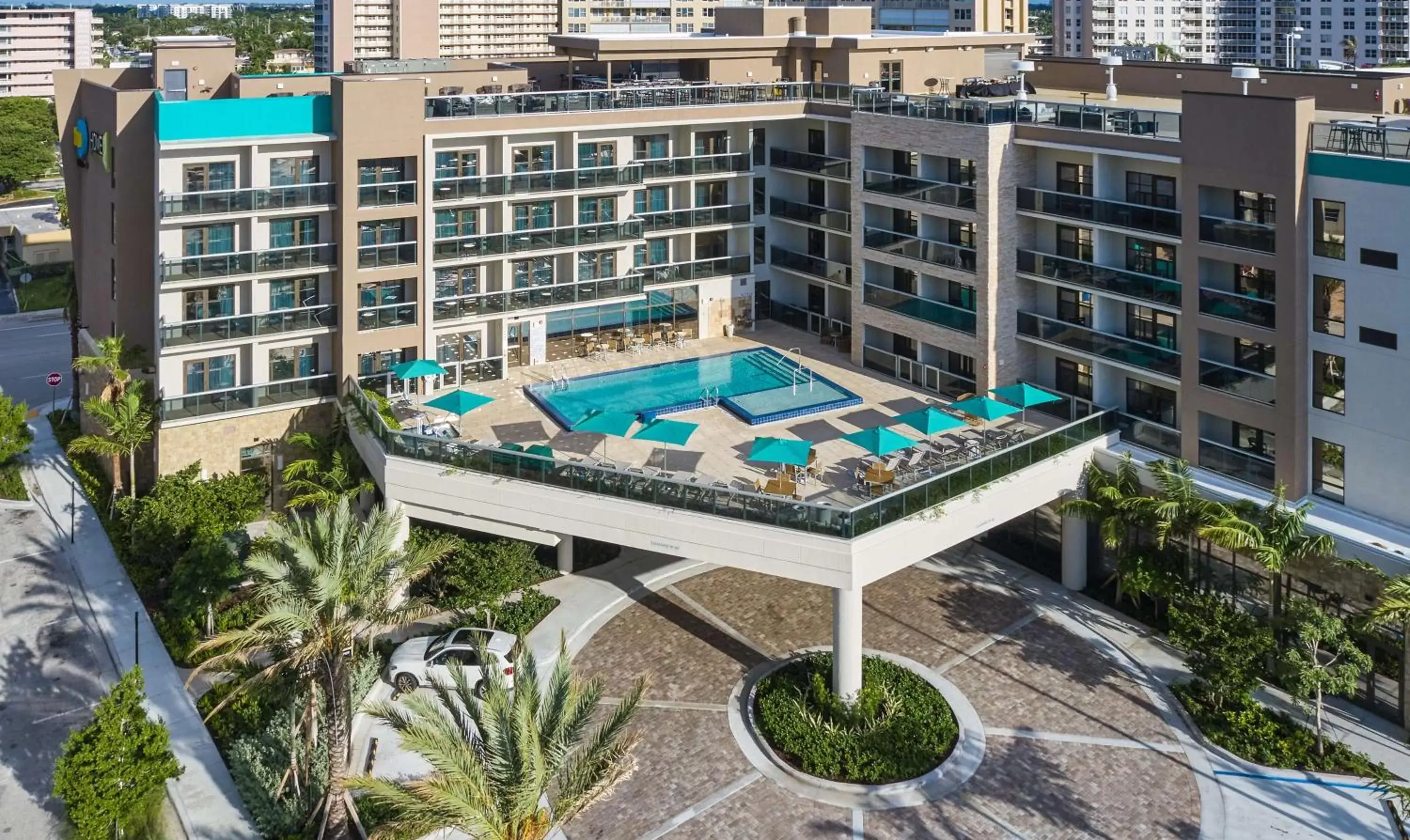 Property building, Pool View in Home2 Suites By Hilton Pompano Beach Pier, Fl