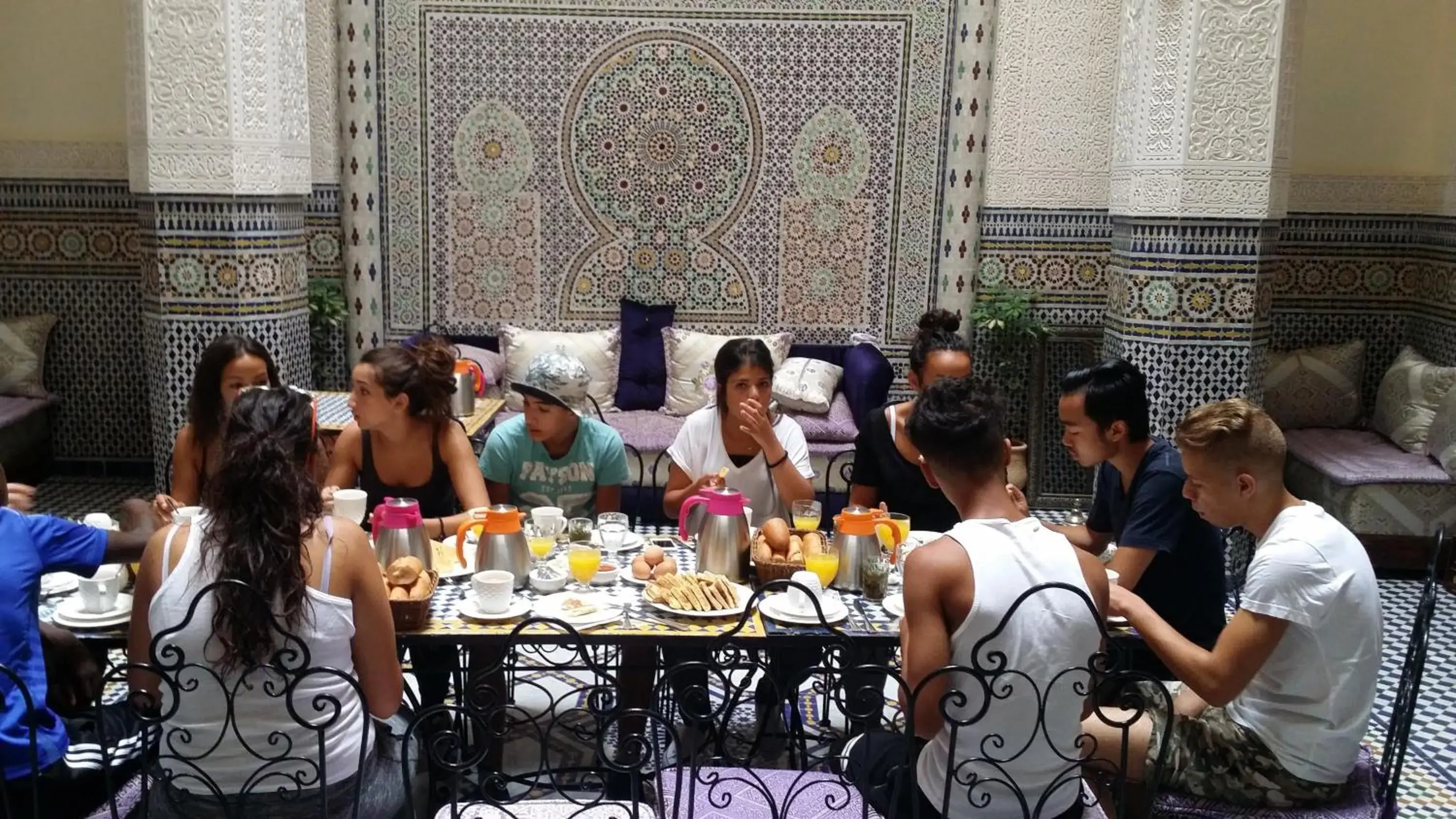 Dining area in Riad Taryana